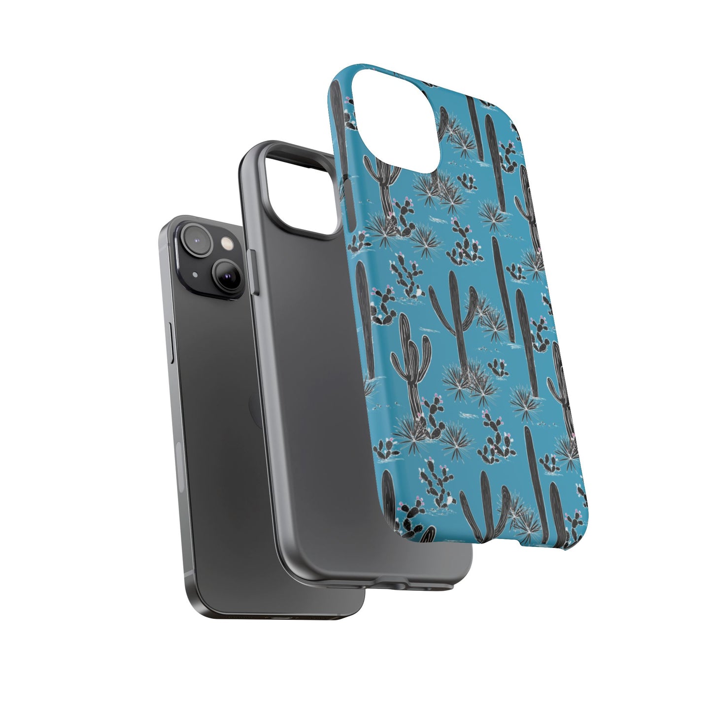 Turquoise Cactus Love Phone Case