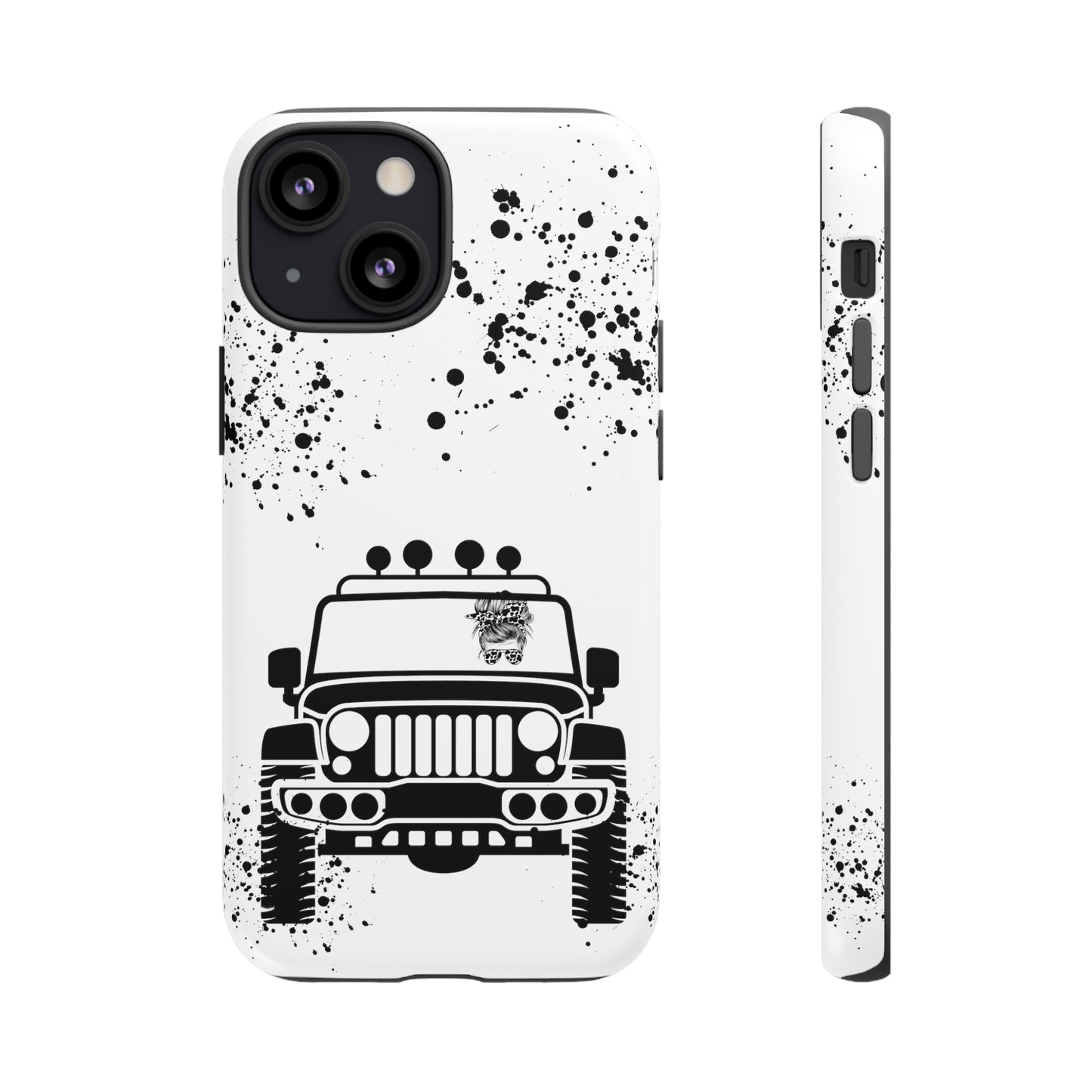 Off Road Girl Cow Print Shades Protective Phone Case for Iphone, Samsung and Google Phones