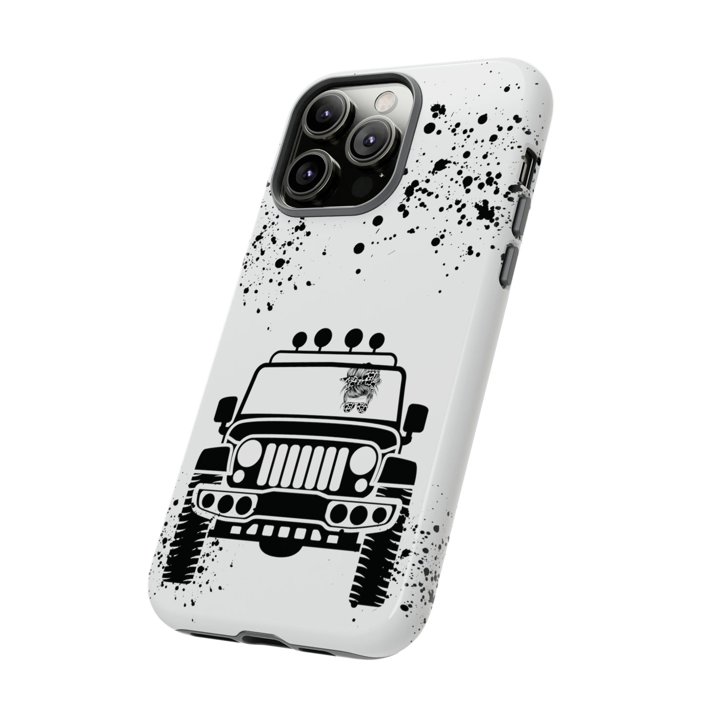 Off Road Girl Cow Print Shades Protective Phone Case for Iphone, Samsung and Google Phones