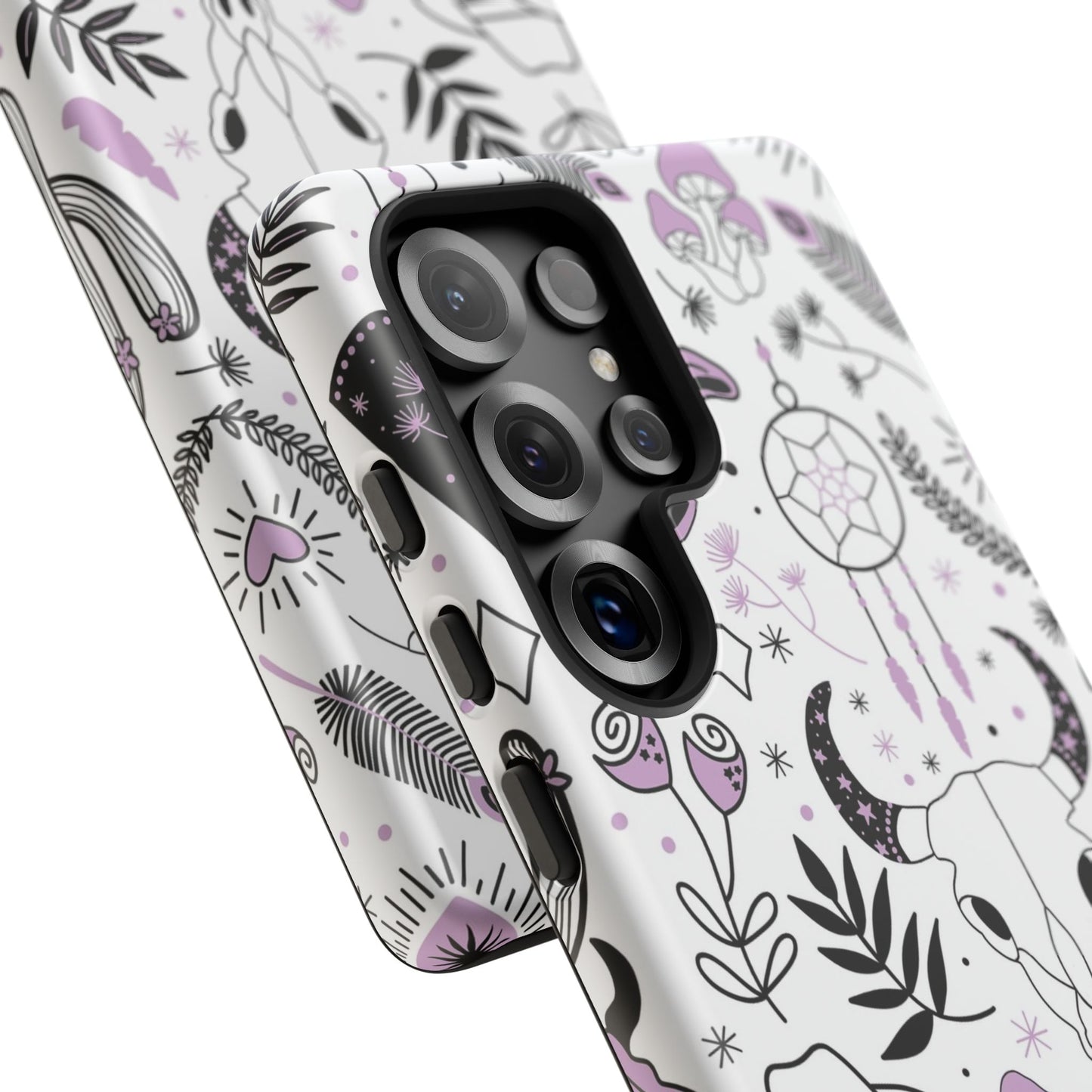 Purple and Black Western Protective Drop Proof Case Iphone, Samsung and Google phones