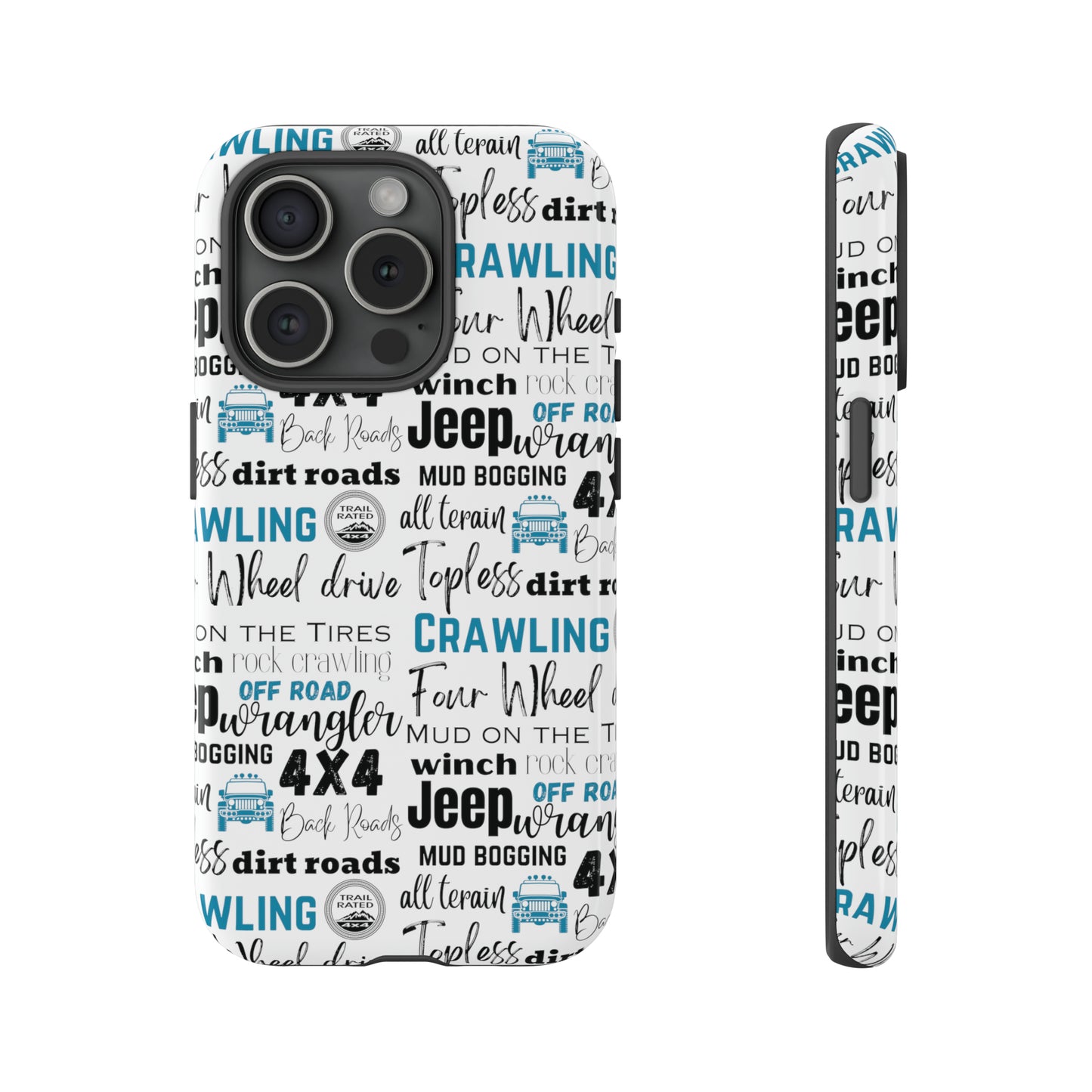 Off Road Subway Art Turquoise Protective Phone Case for Iphone, Samsung and Google Phones