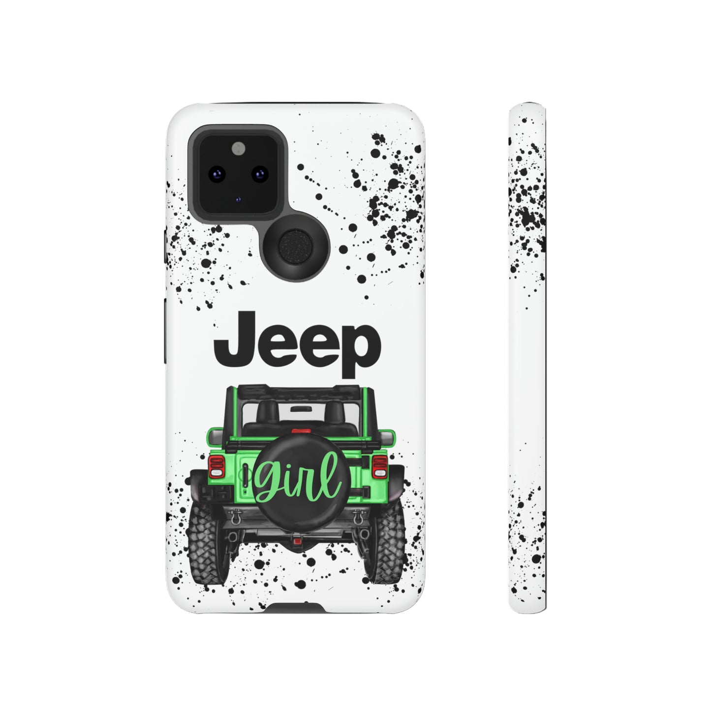 Off Road Girl Light Green Protective Case for Iphone, Google and Samsung Phones