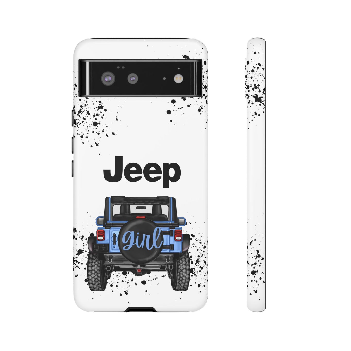 Off Road Girl Light Blue Protective Case for Iphone, Google and Samsung Phones