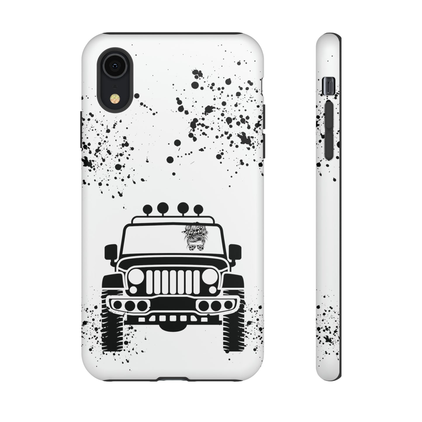 Off Road Girl Cow Print Shades Protective Phone Case for Iphone, Samsung and Google Phones