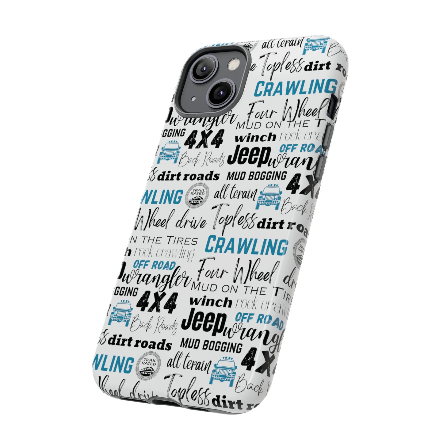 Off Road Subway Art Turquoise Protective Phone Case for Iphone, Samsung and Google Phones