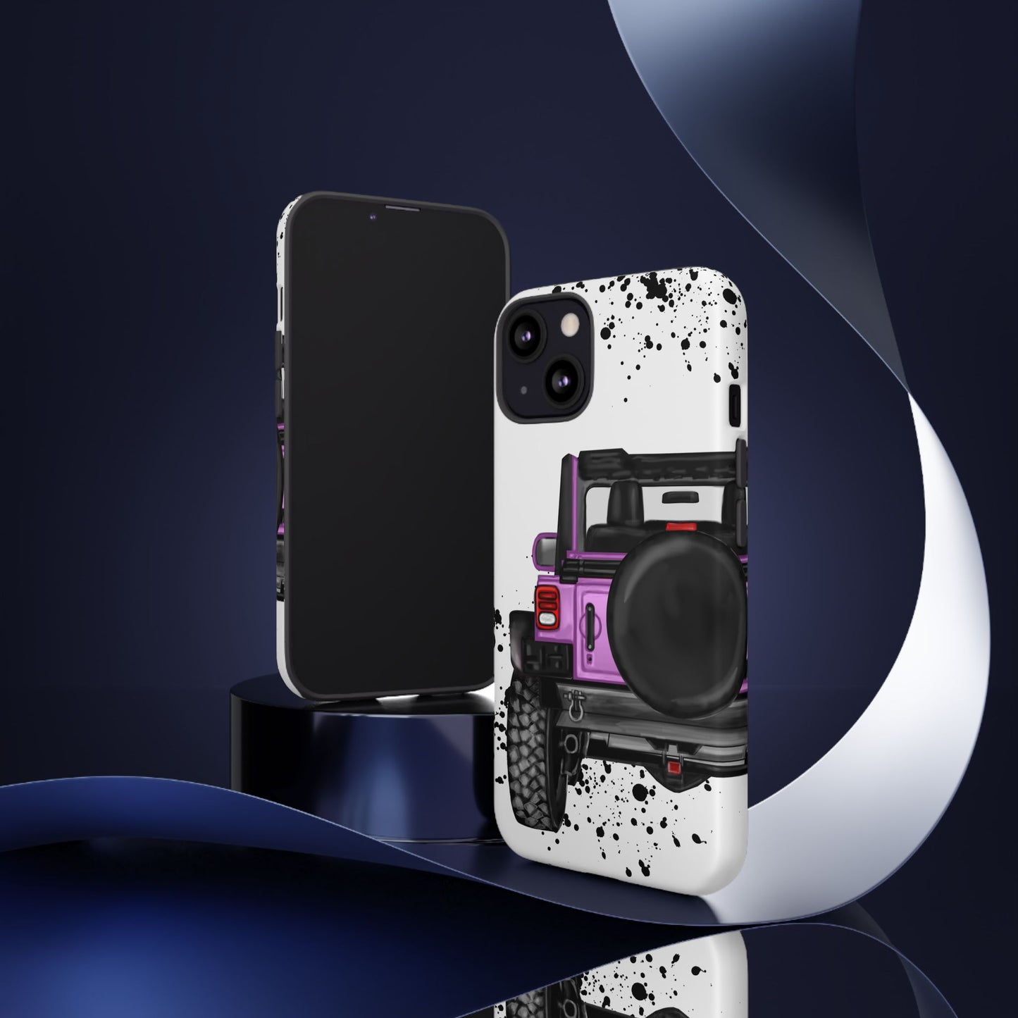 Off Road Life Charcoal Pink/Light Purple Protective Case for Iphone, Google and Samsung