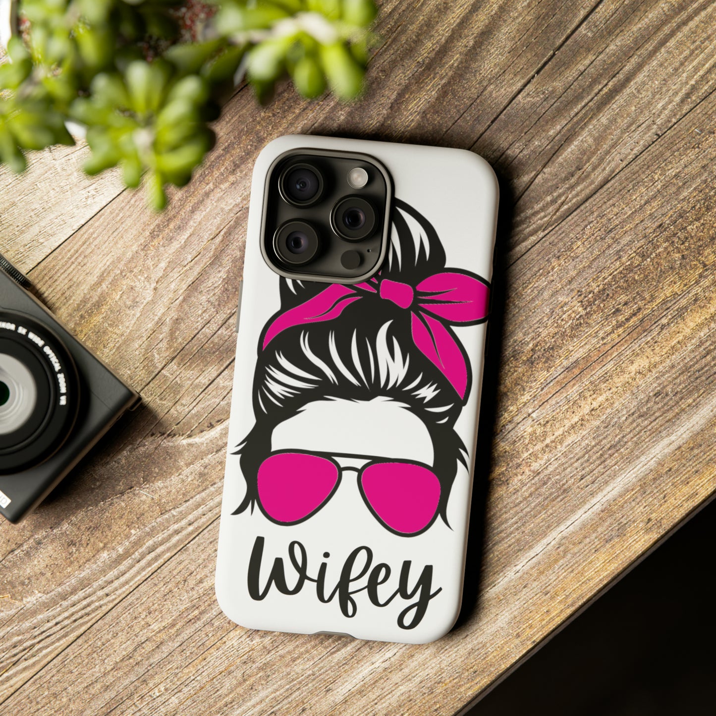 Pink Wifey Protective Case for IPhone, Samsung and Google