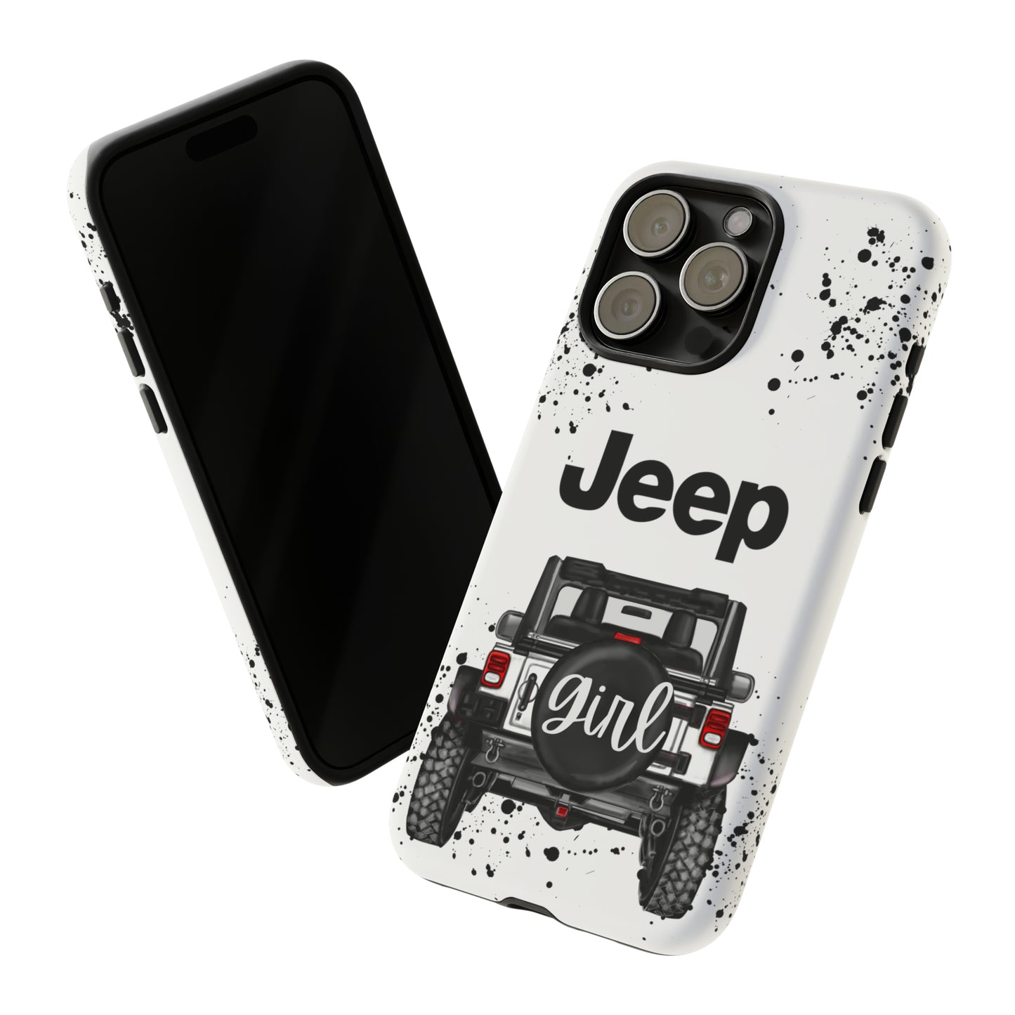 Off Road Girl White Protective Case for Iphone, Google and Samsung Phones