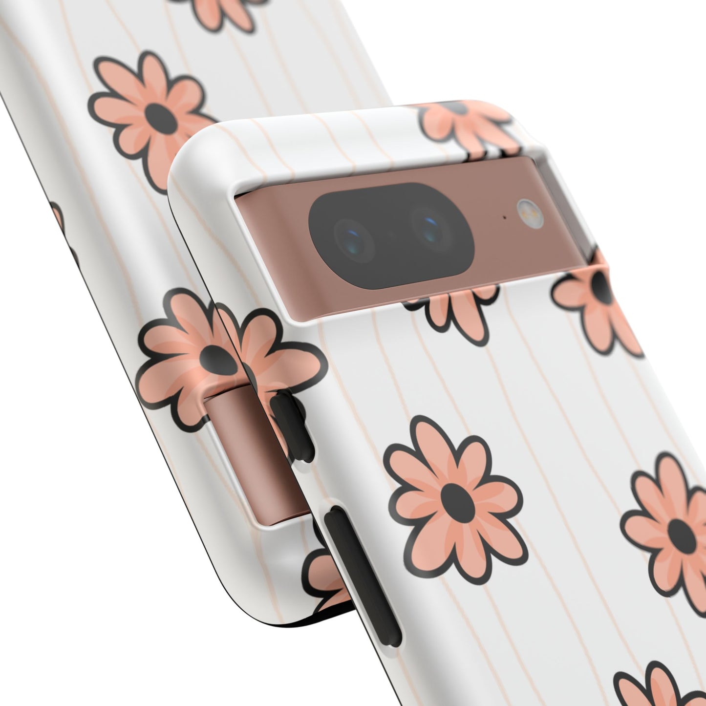 Pink Flowers Protective Phone Case