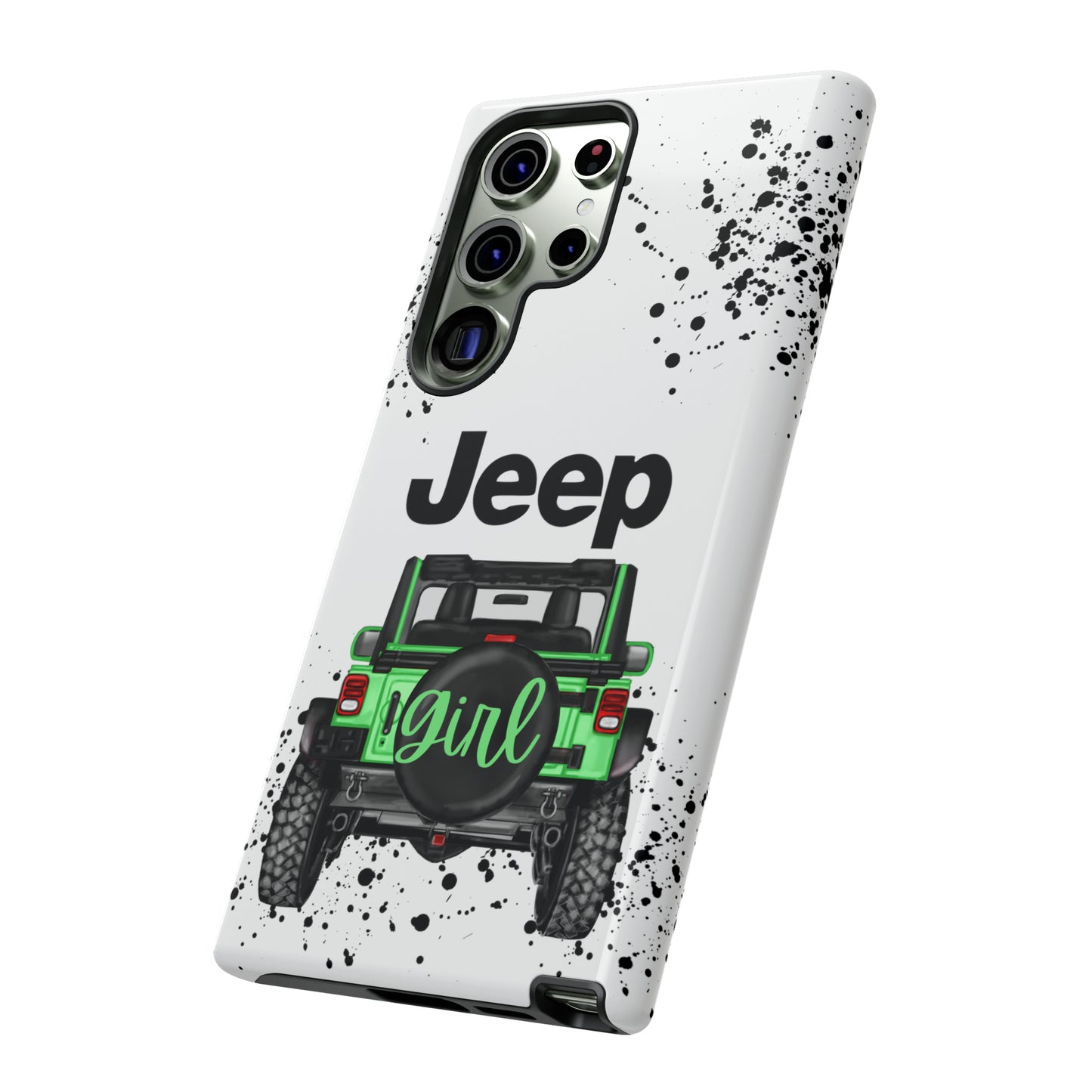 Off Road Girl Light Green Protective Case for Iphone, Google and Samsung Phones