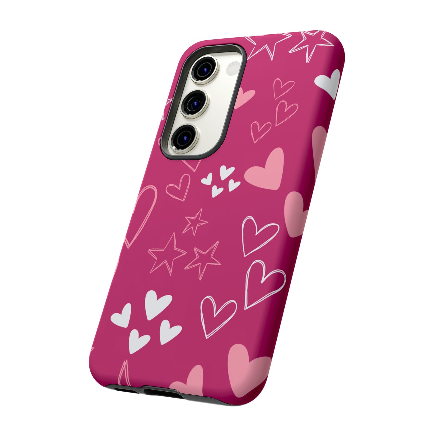 Heart and Stars Protective Case for Google, IPhone and Samsung phones