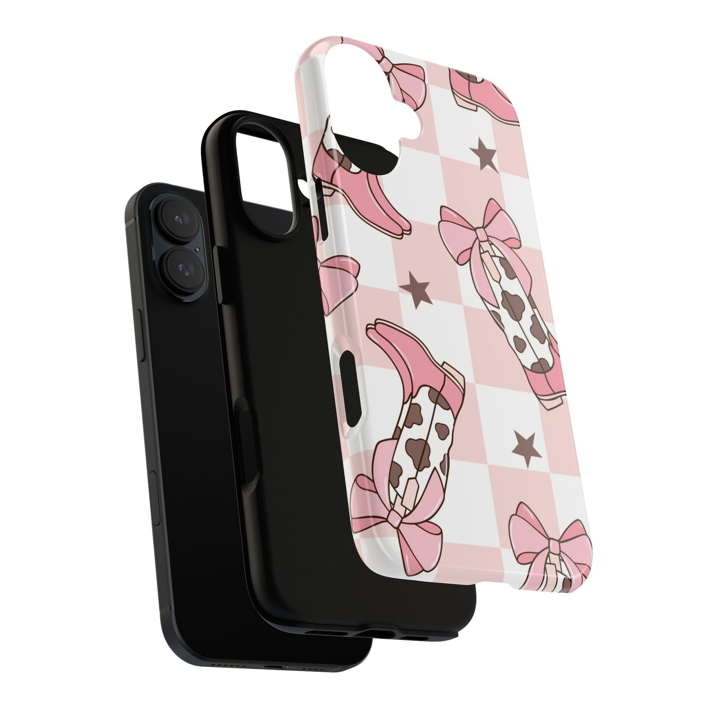 Cowboy Boots and Bows Protective Phone Case