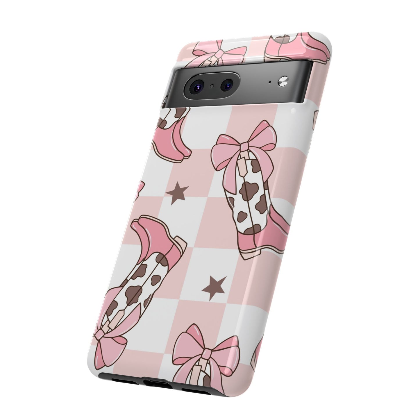 Cowboy Boots and Bows Protective Phone Case