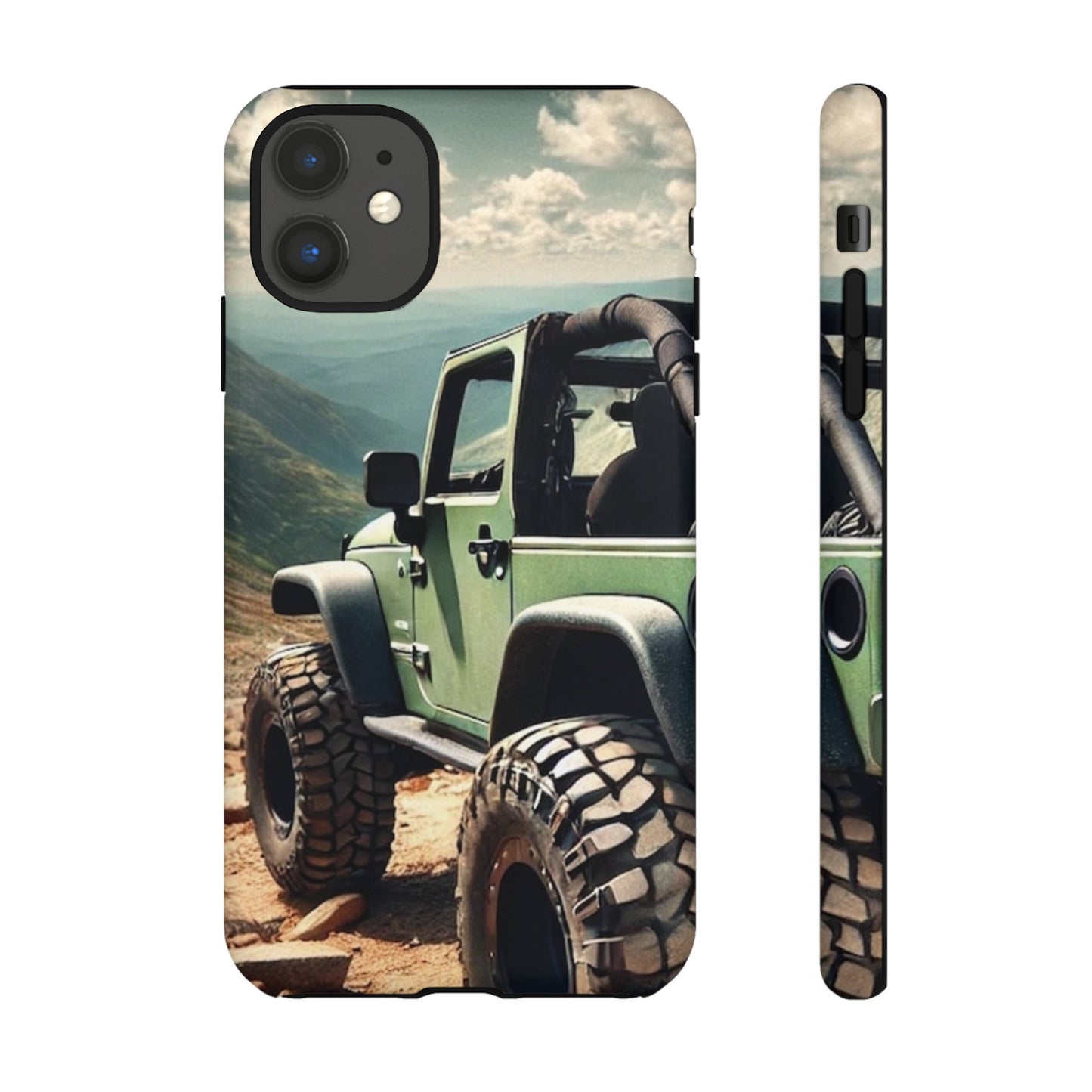 Green Jeep Protective Phone Case