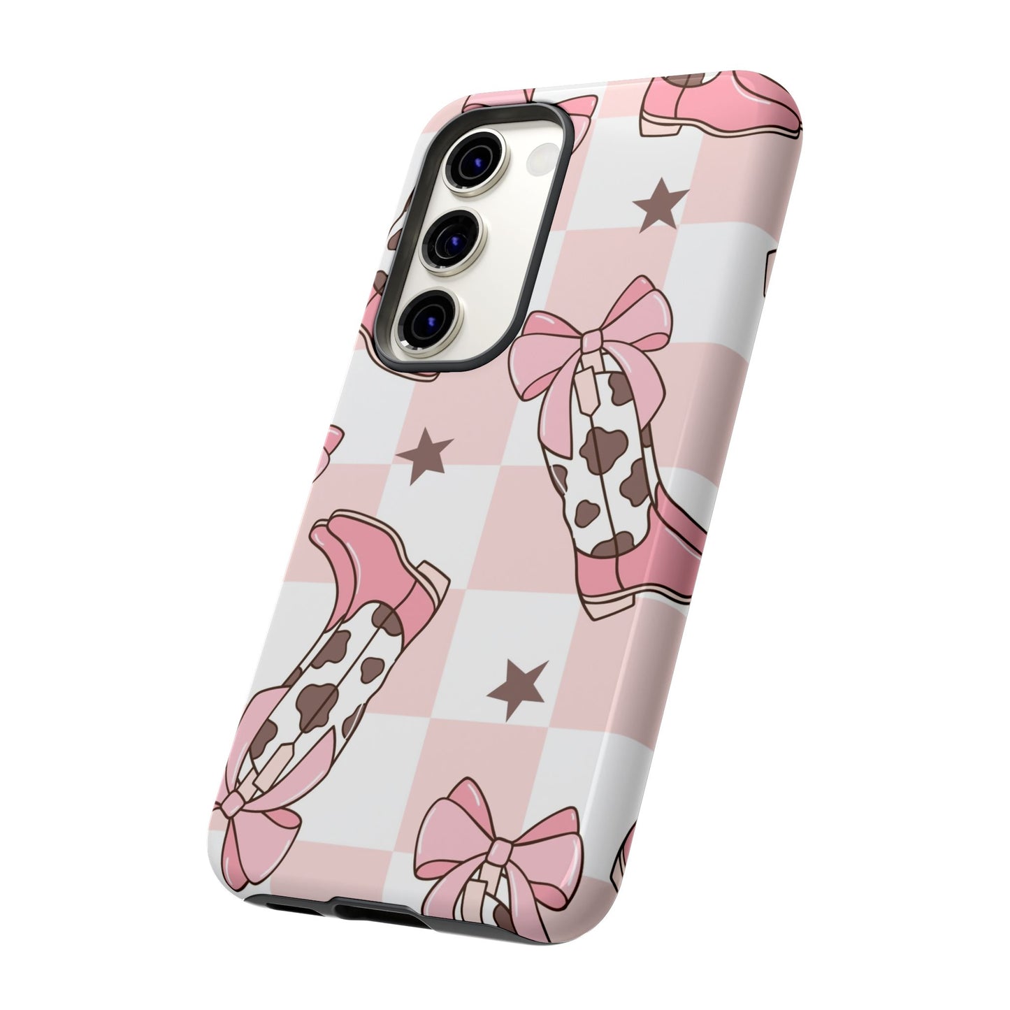 Cowboy Boots and Bows Protective Phone Case