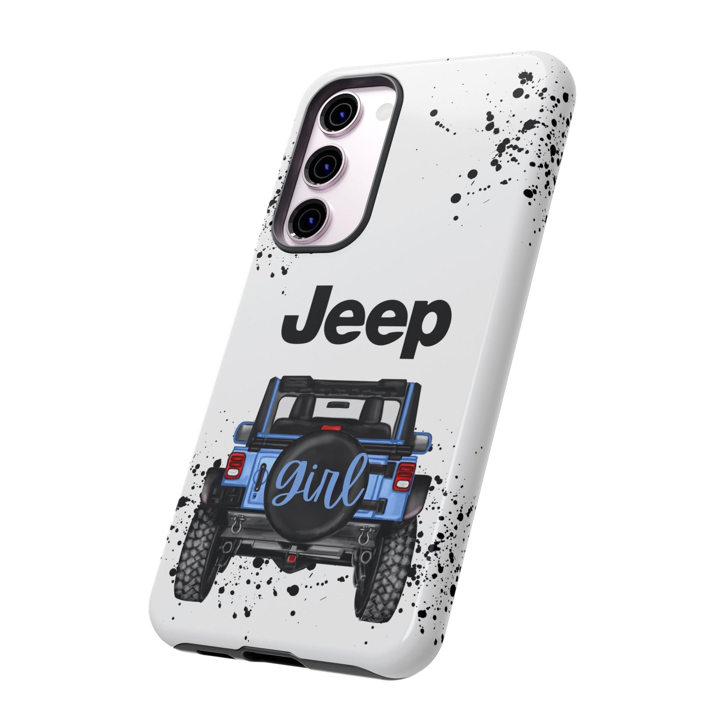 Off Road Girl Light Blue Protective Case for Iphone, Google and Samsung Phones