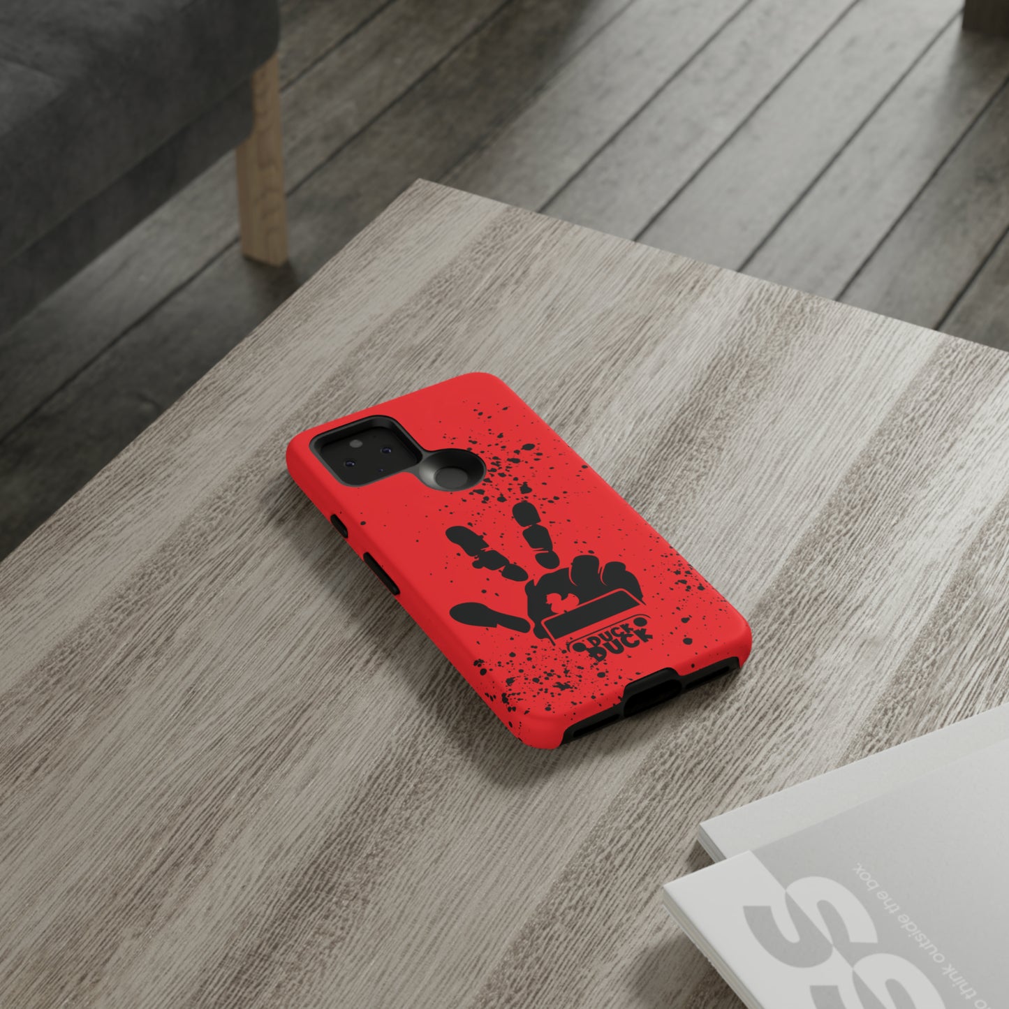 Duck Duck Red Protective Phone Case for IPhone, Samsung and Google Phones