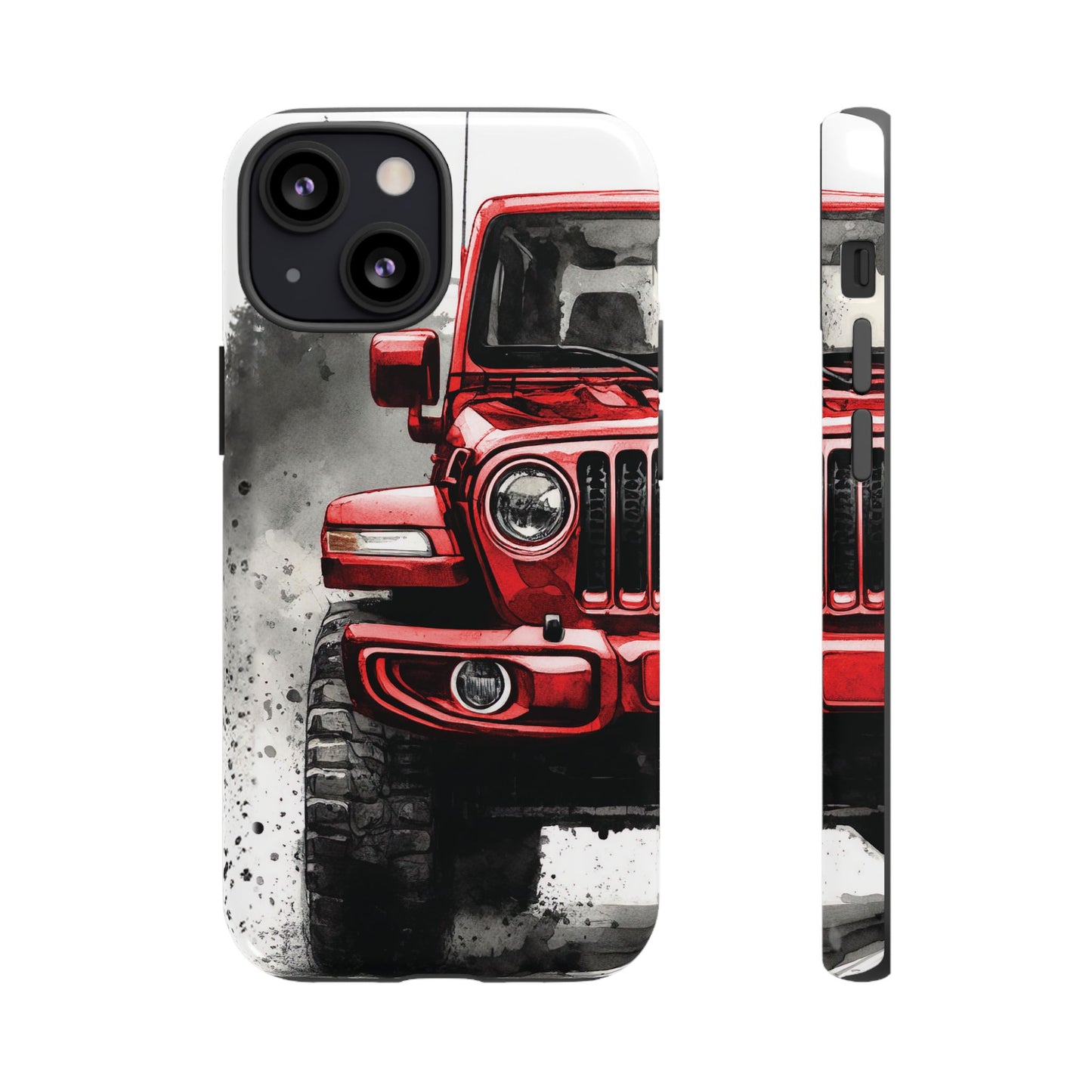 Off Road Love Red Wrangler Protective Phone Case for Iphone, Samsung and Google Phones
