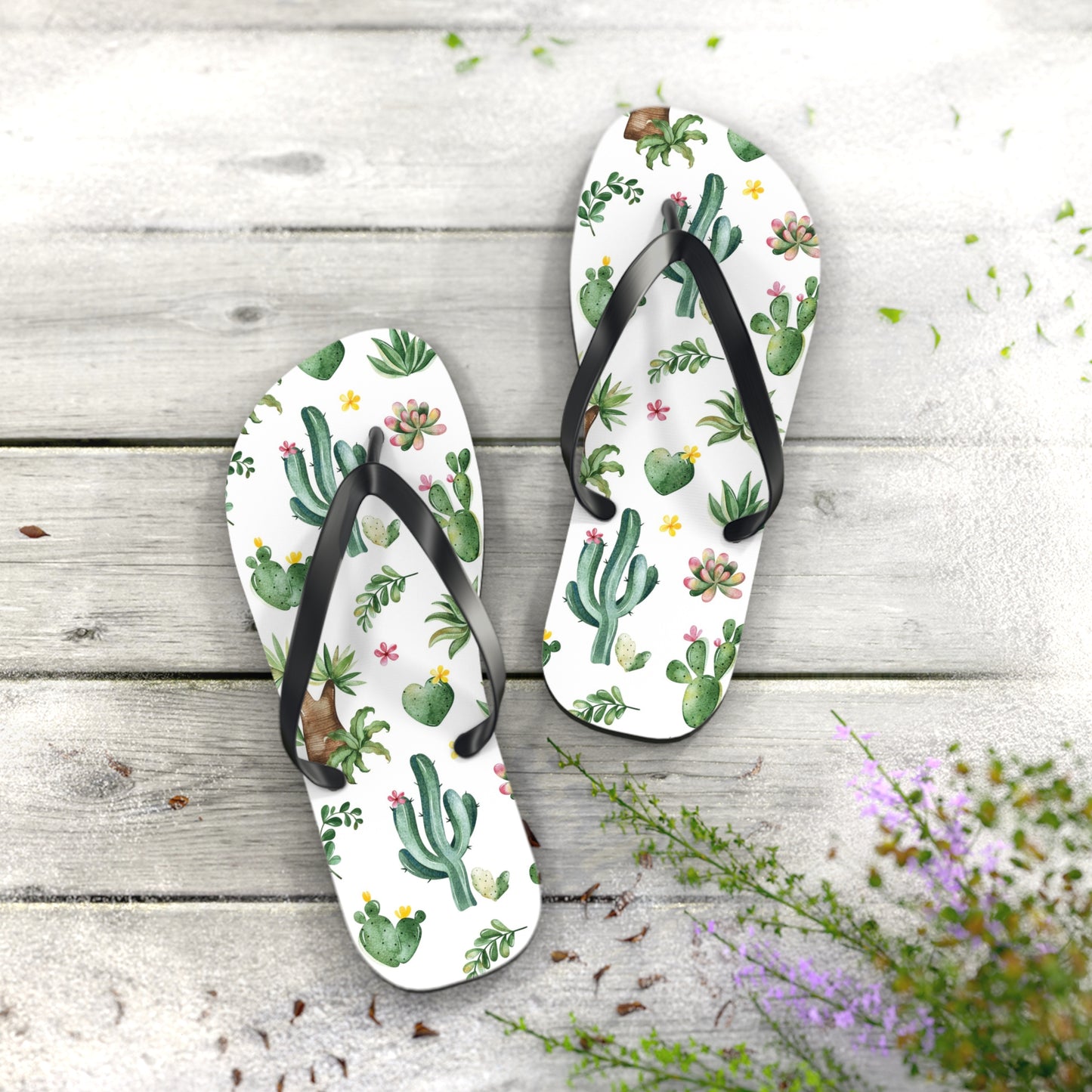 Cactus Flip Flops