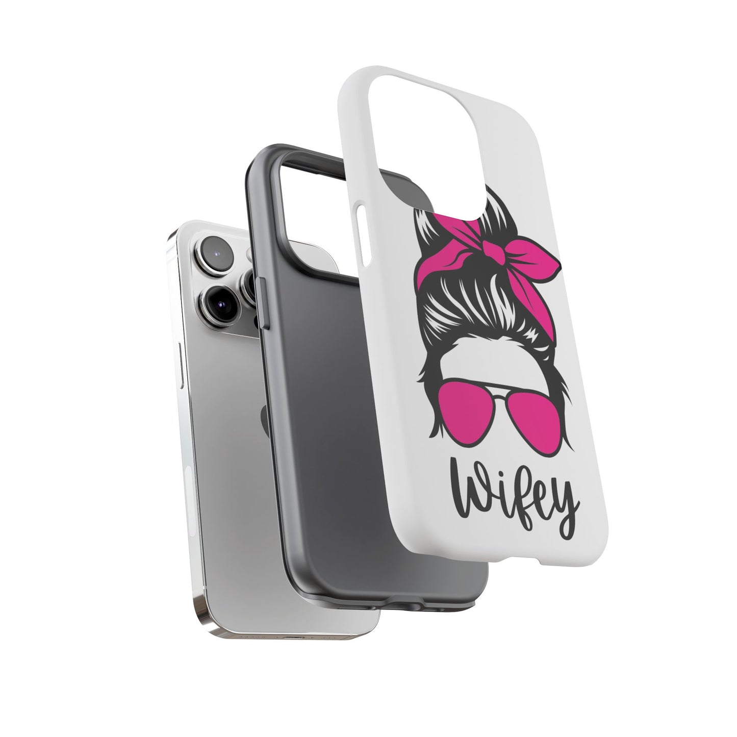 Pink Wifey Protective Case for IPhone, Samsung and Google