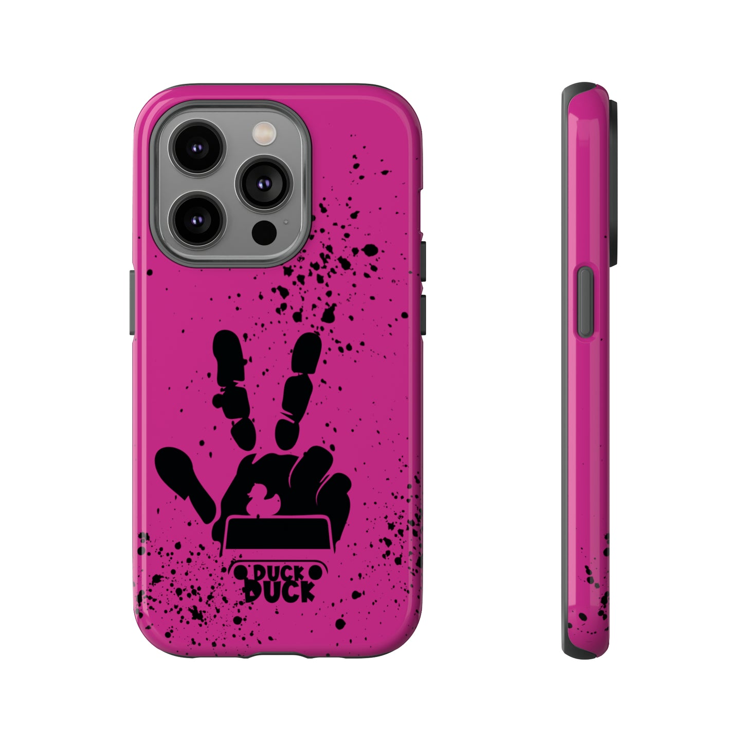 Duck Duck Hot Pink Protective Phone Case for IPhone, Samsung and Google Phone