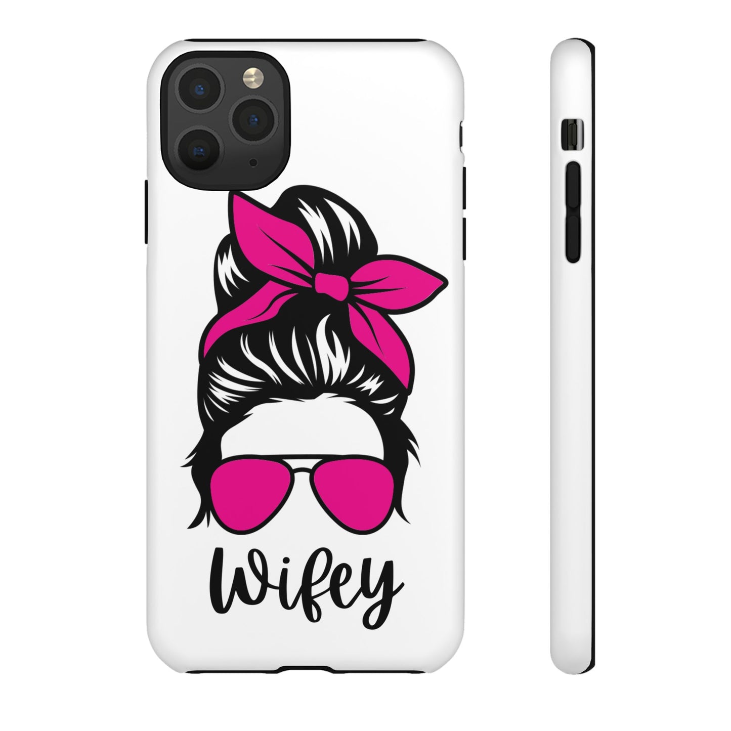 Pink Wifey Protective Case for IPhone, Samsung and Google