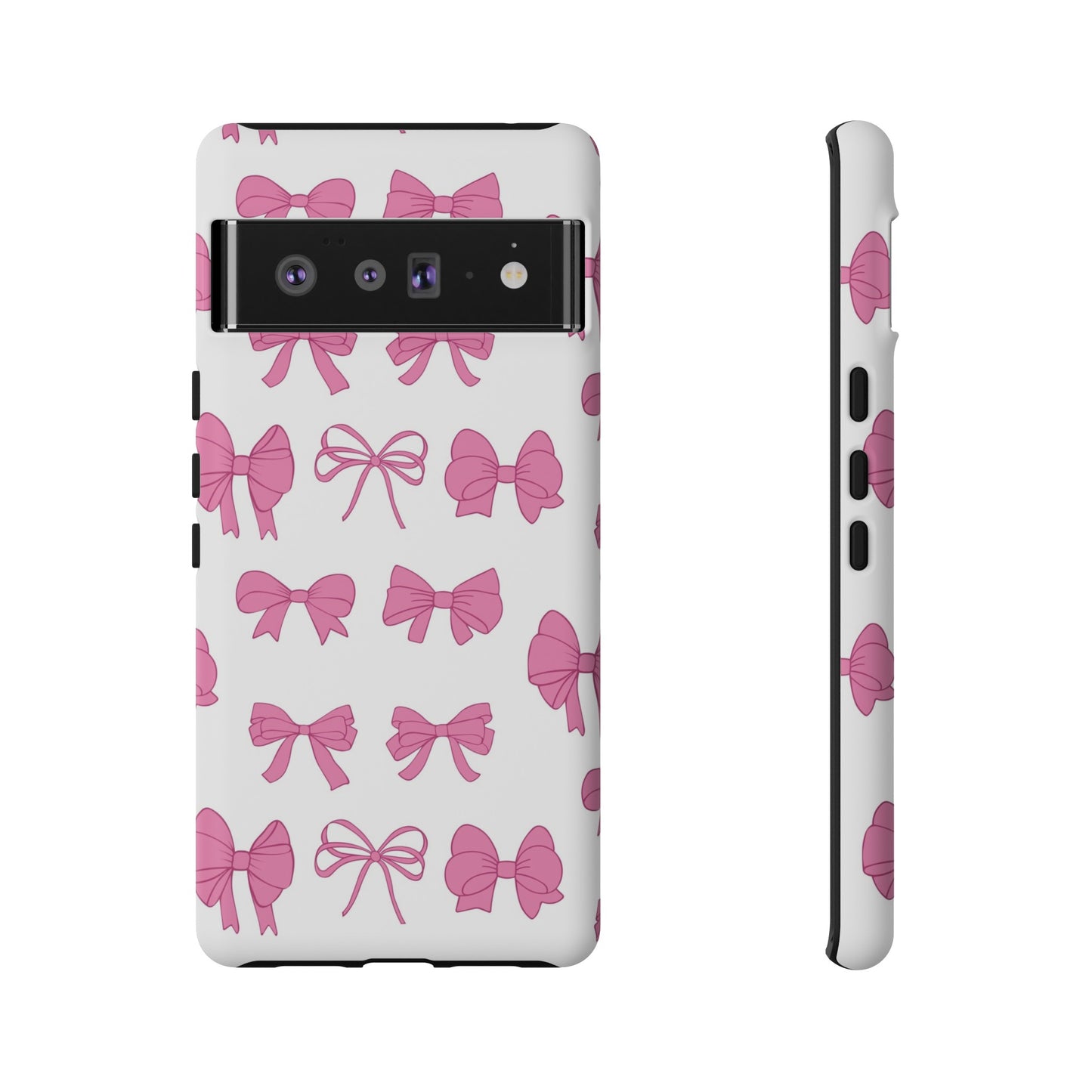 Pink Bows Protective Phone Case for Iphone, Samsung and Google Phones