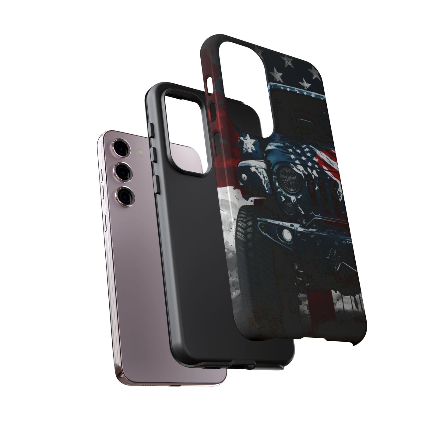 Off Roading Patriotic Protective Drop Proof Case Iphone, Samsung and Google phones