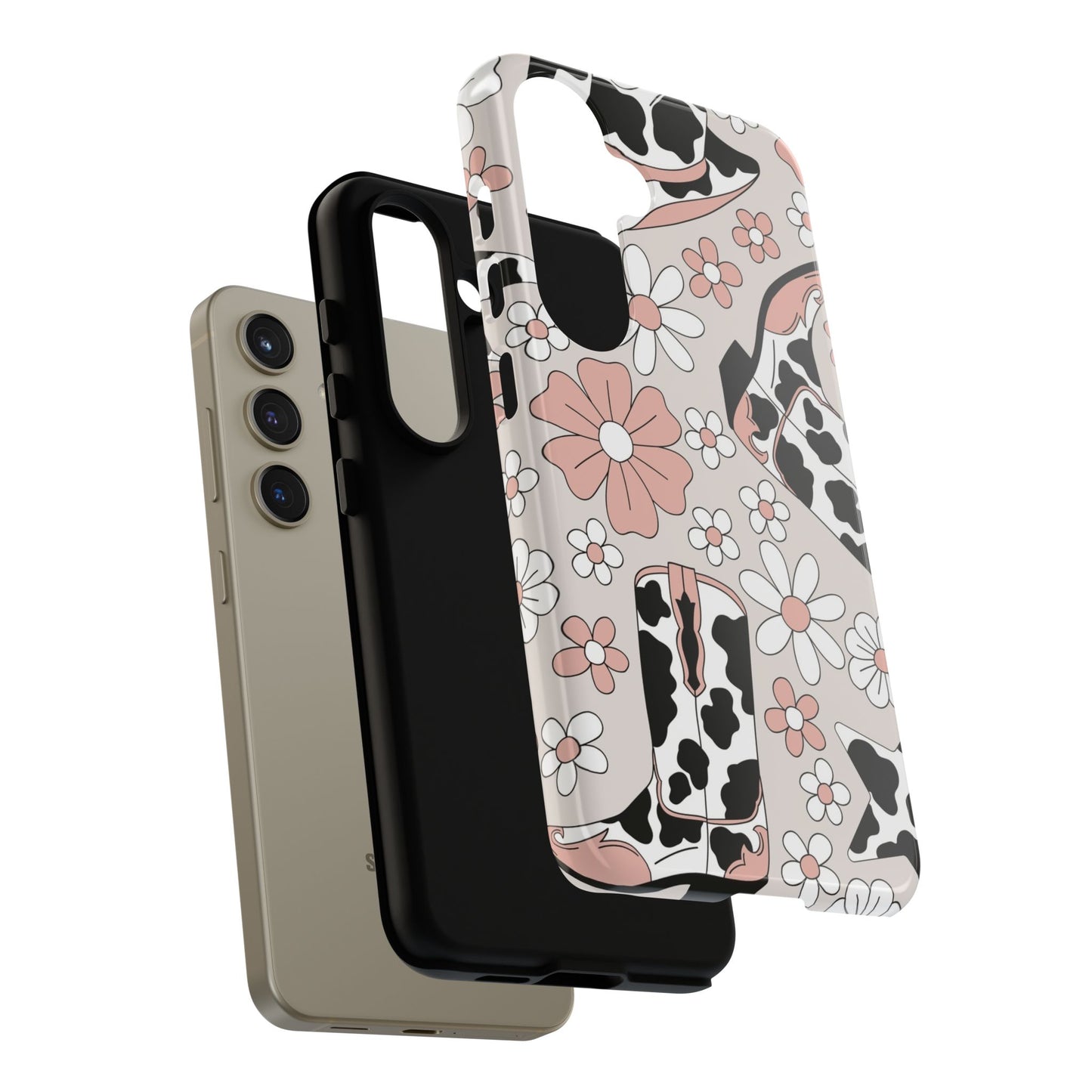 Western Flower Protective Phone Case for Google, Iphone and Samsung Phones