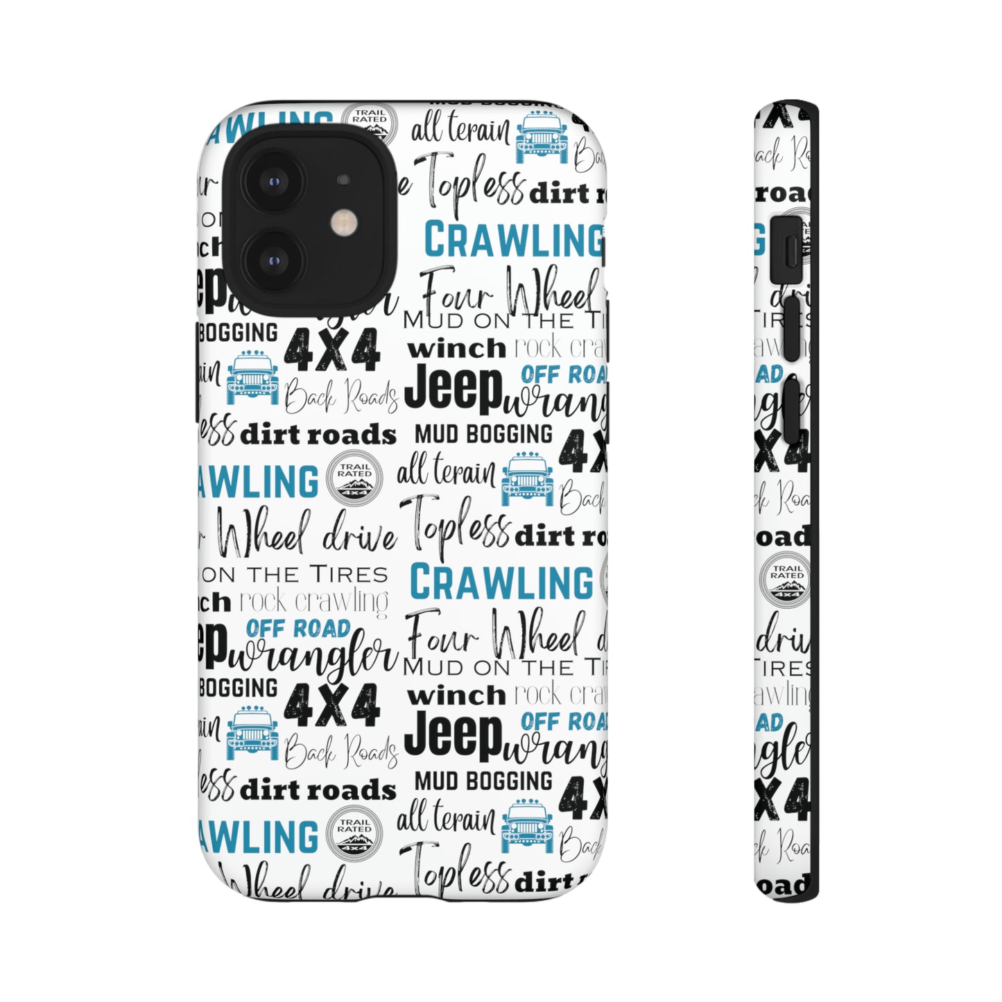 Off Road Subway Art Turquoise Protective Phone Case for Iphone, Samsung and Google Phones