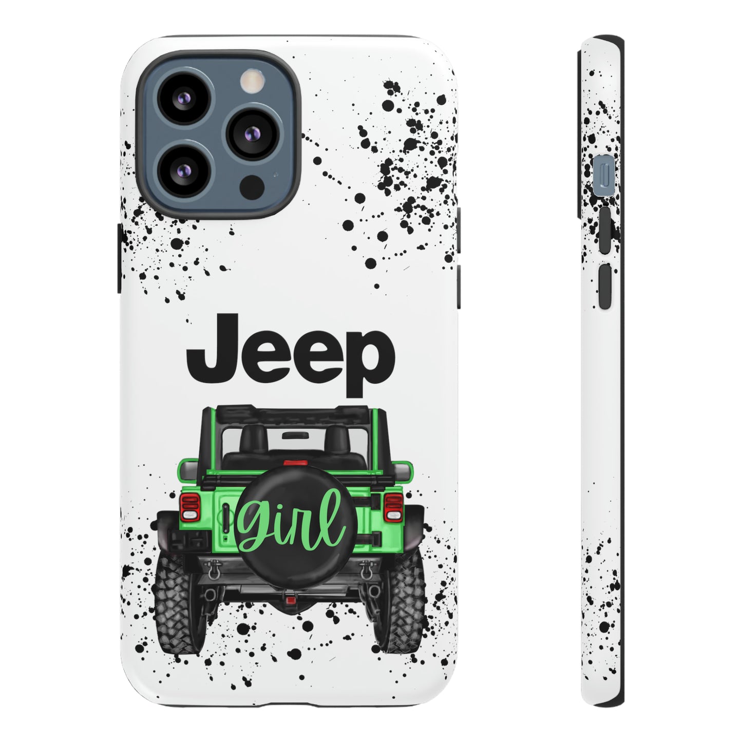 Off Road Girl Light Green Protective Case for Iphone, Google and Samsung Phones