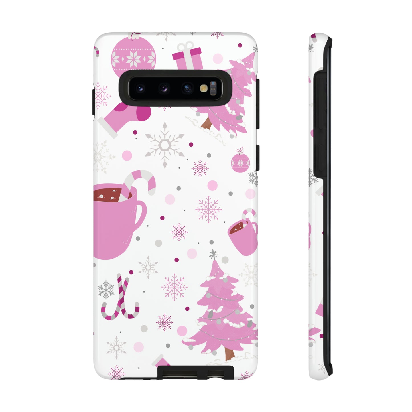 Pink Christmas Protective Case for Iphone, Samsung and