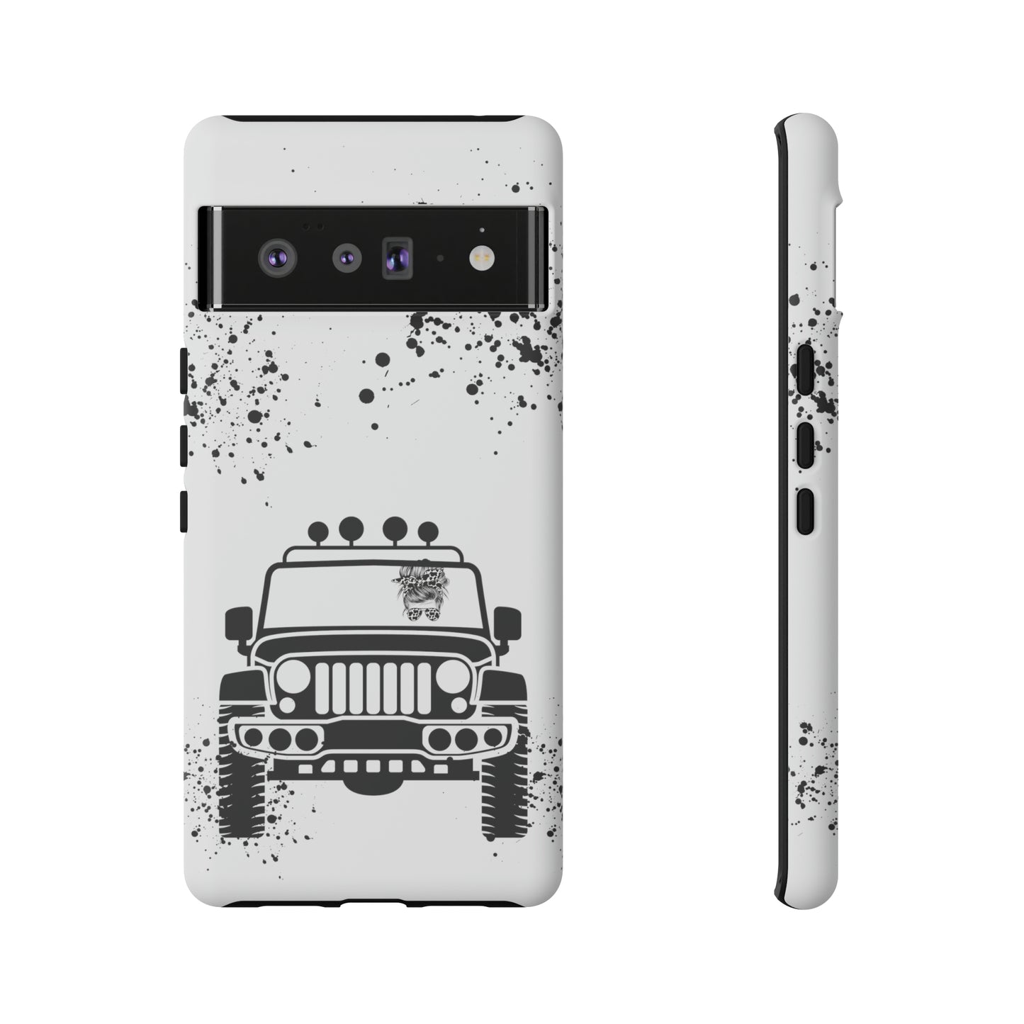 Off Road Girl Cow Print Shades Protective Phone Case for Iphone, Samsung and Google Phones