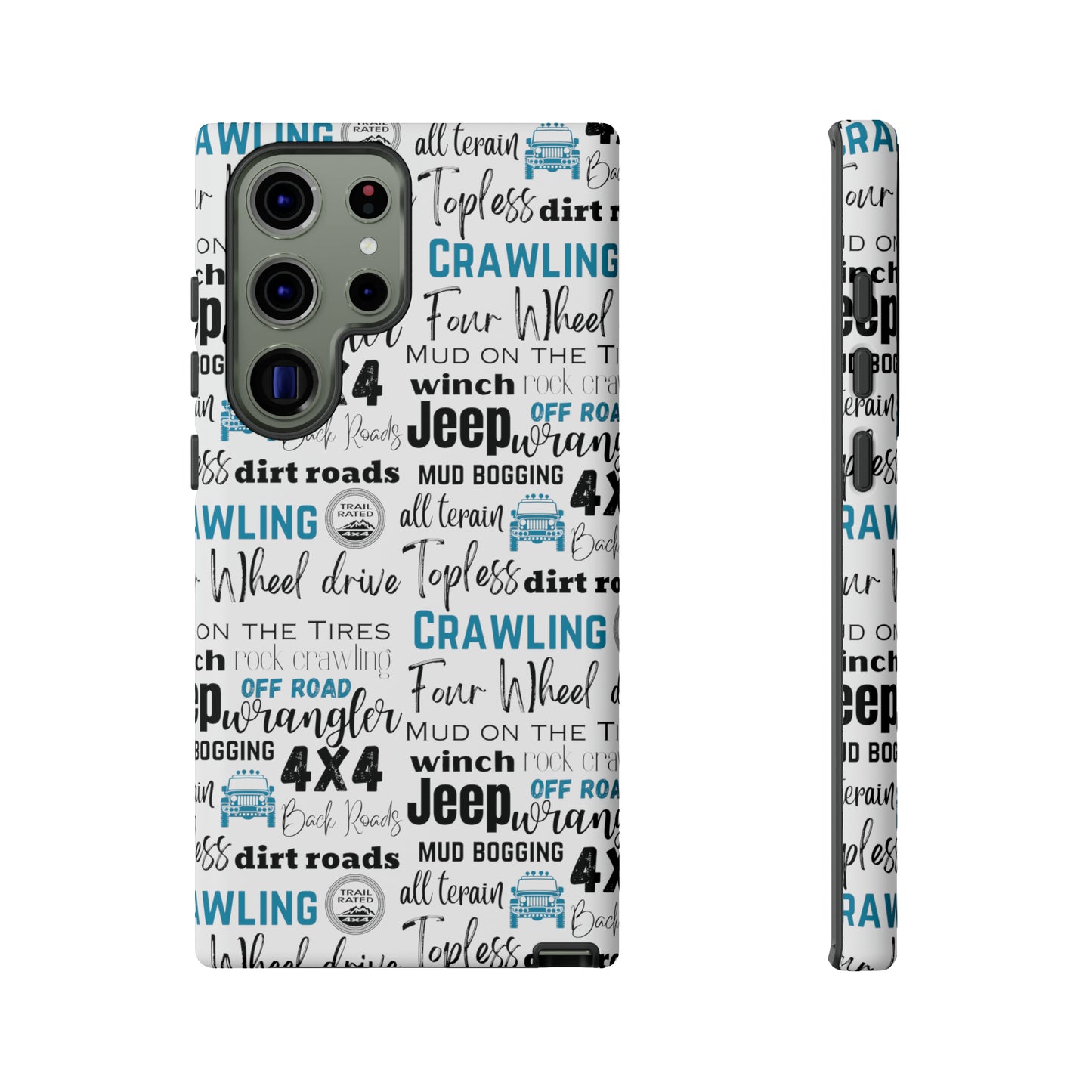 Off Road Subway Art Turquoise Protective Phone Case for Iphone, Samsung and Google Phones