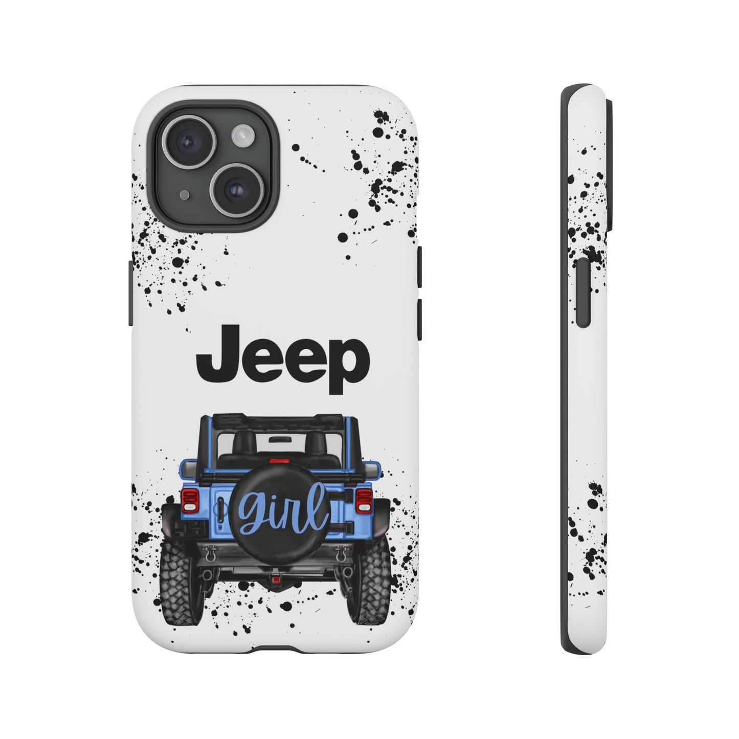Off Road Girl Light Blue Protective Case for Iphone, Google and Samsung Phones