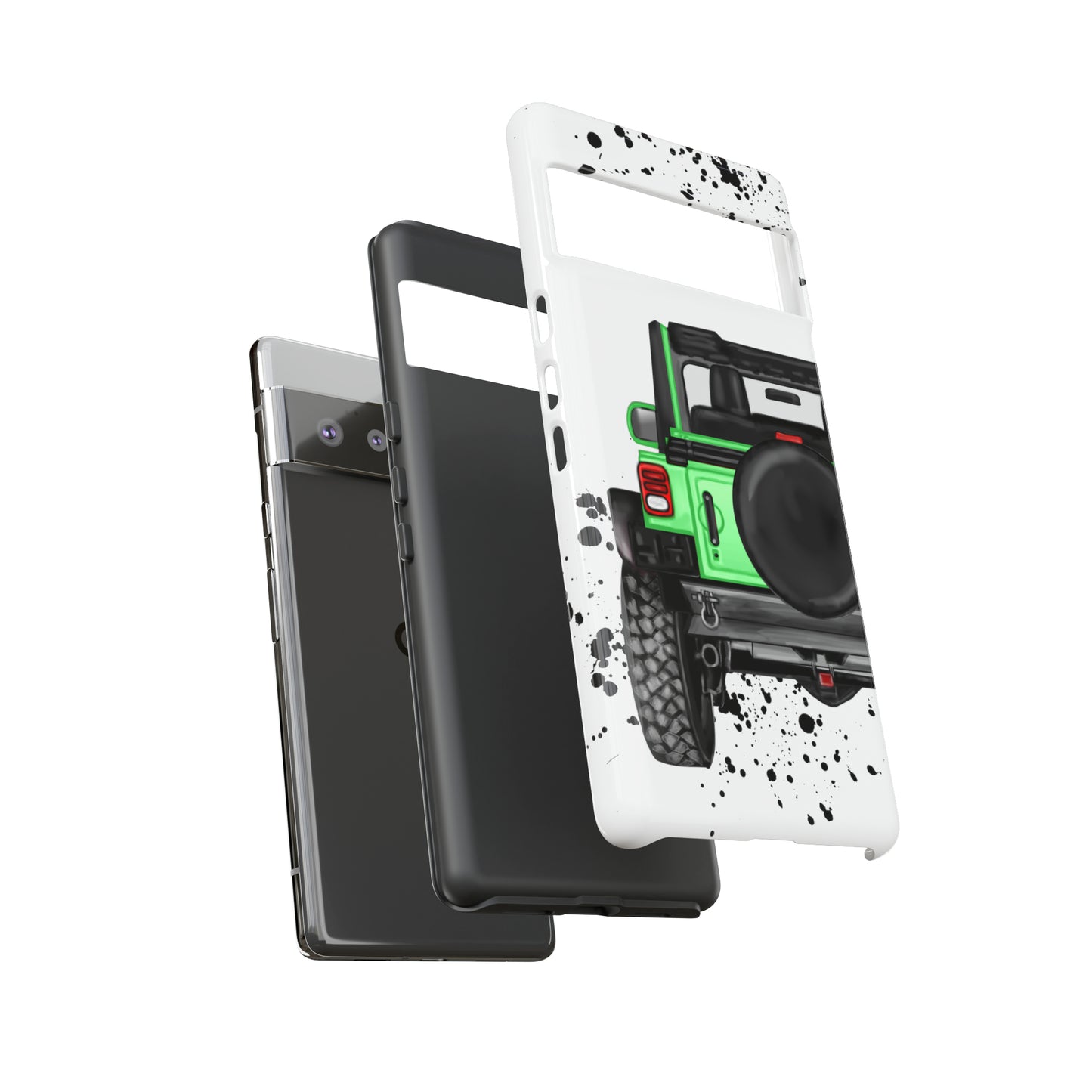 Off Road Life Green Protective Case for Iphone, Google and Samsung