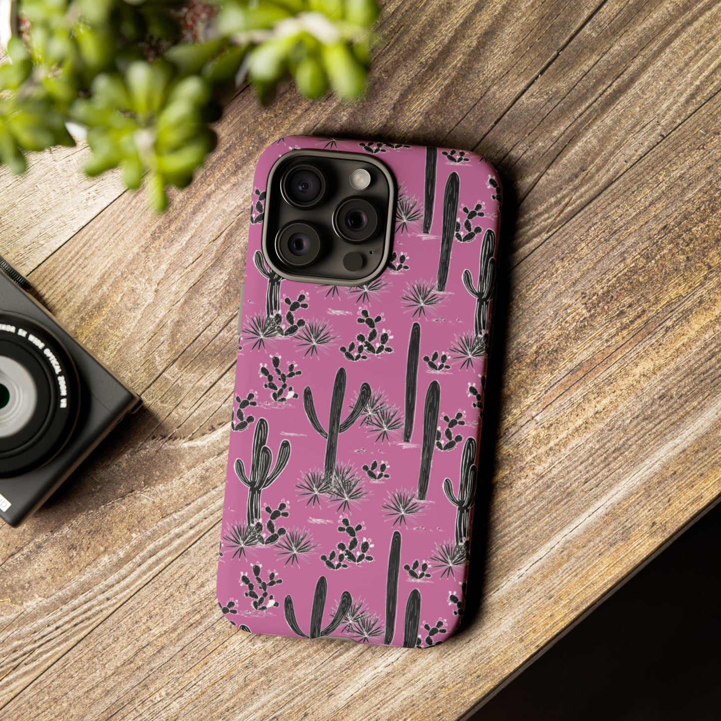 Pink Cactus Love Phone Case