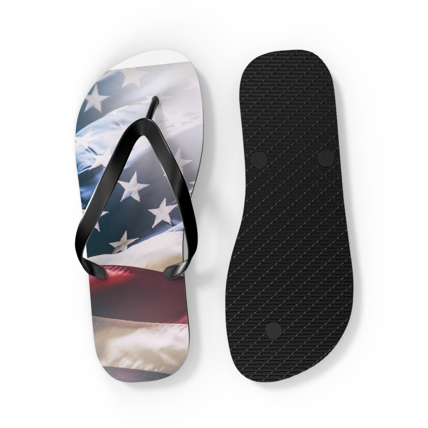 American Flag Summer Flip Flops