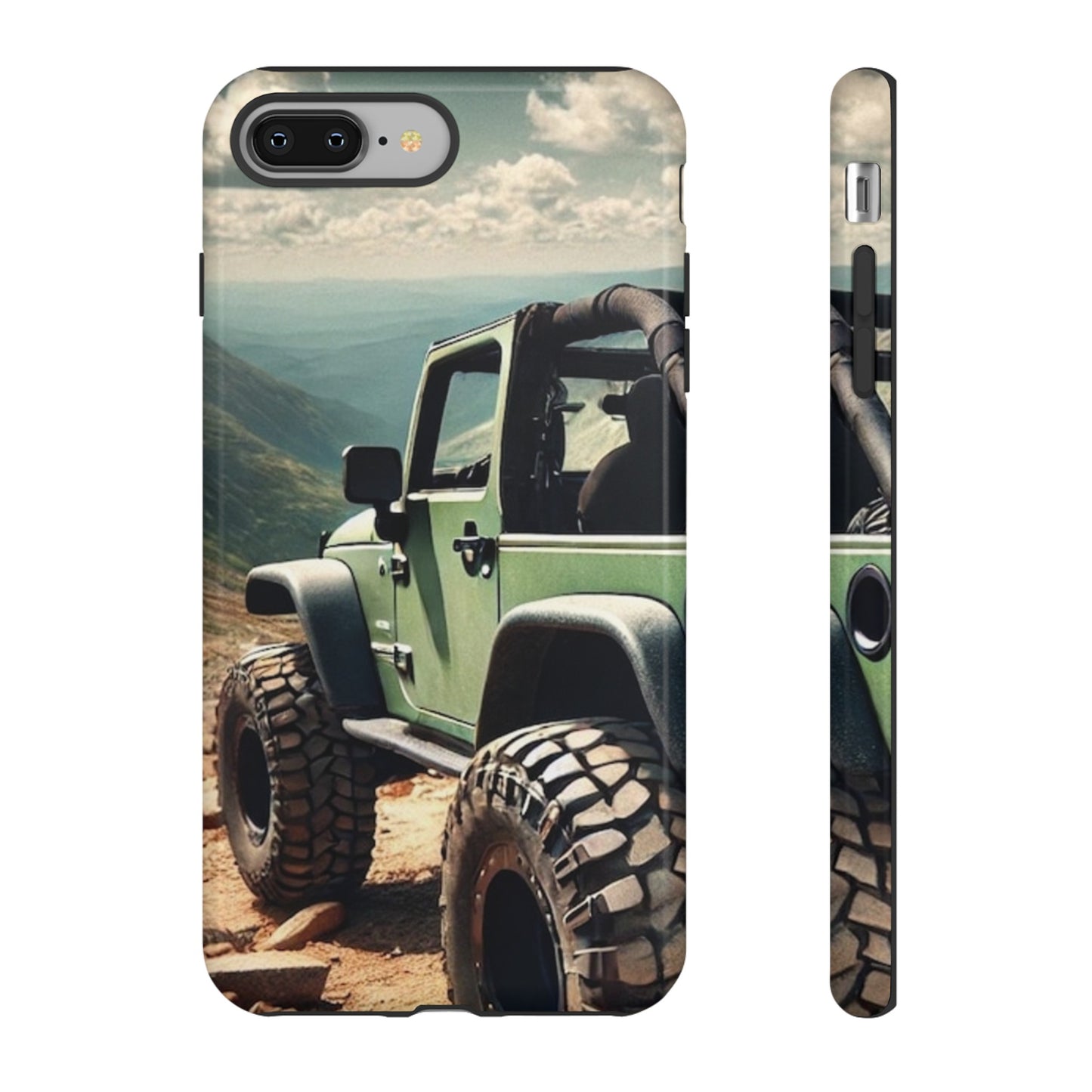 Green Jeep Protective Phone Case