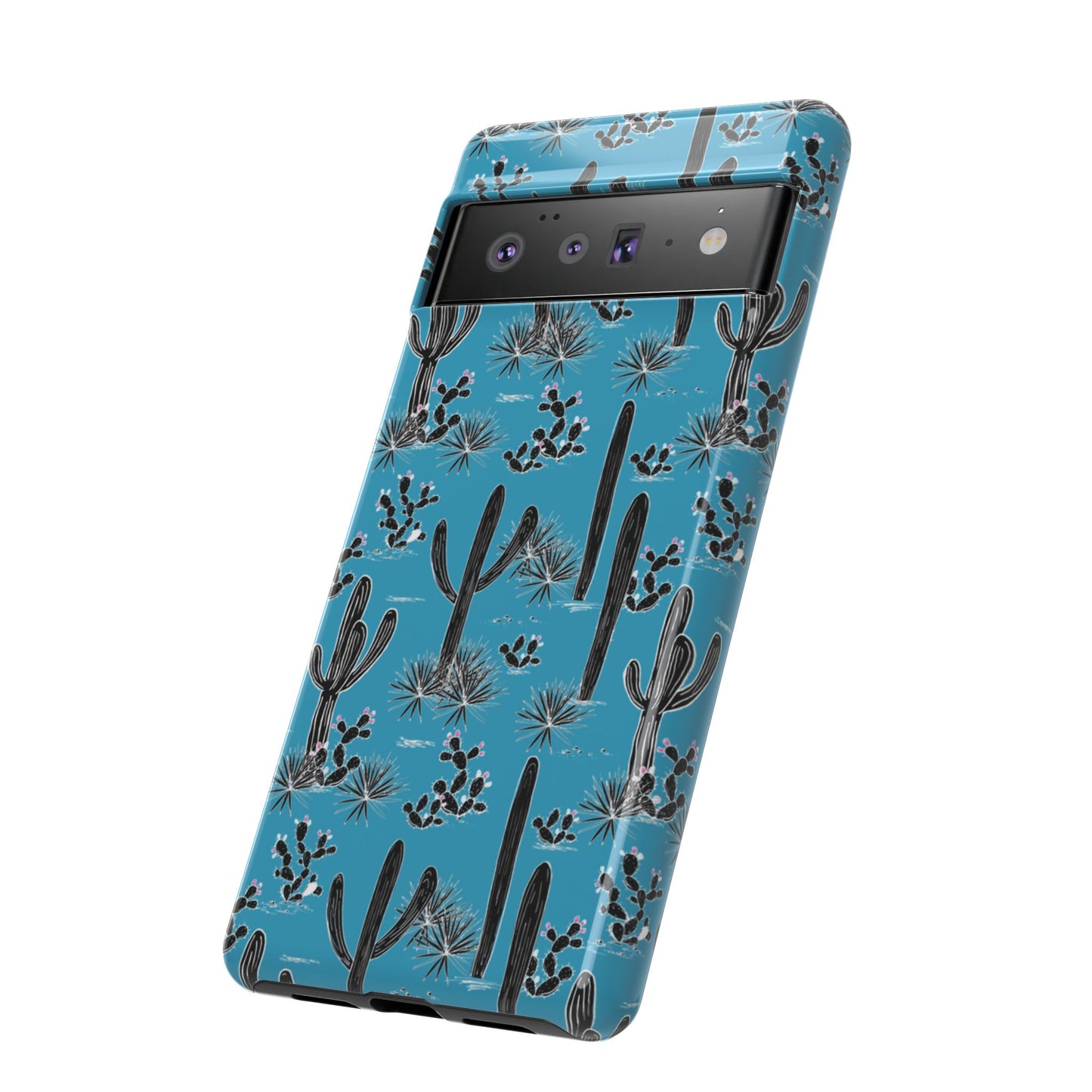 Turquoise Cactus Love Phone Case