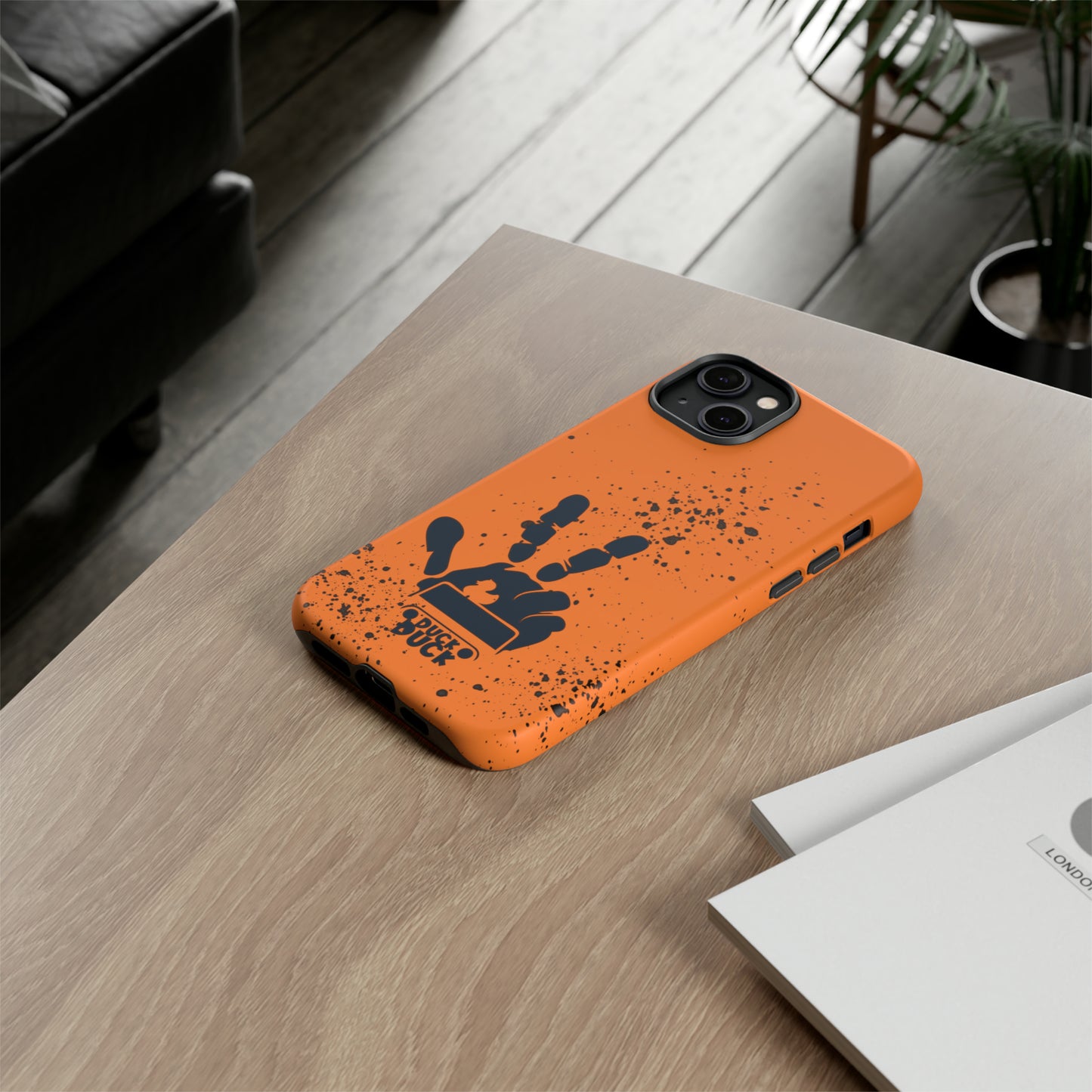 Duck Duck Orange Protective Phone Case for IPhone, Samsung and Google Phones