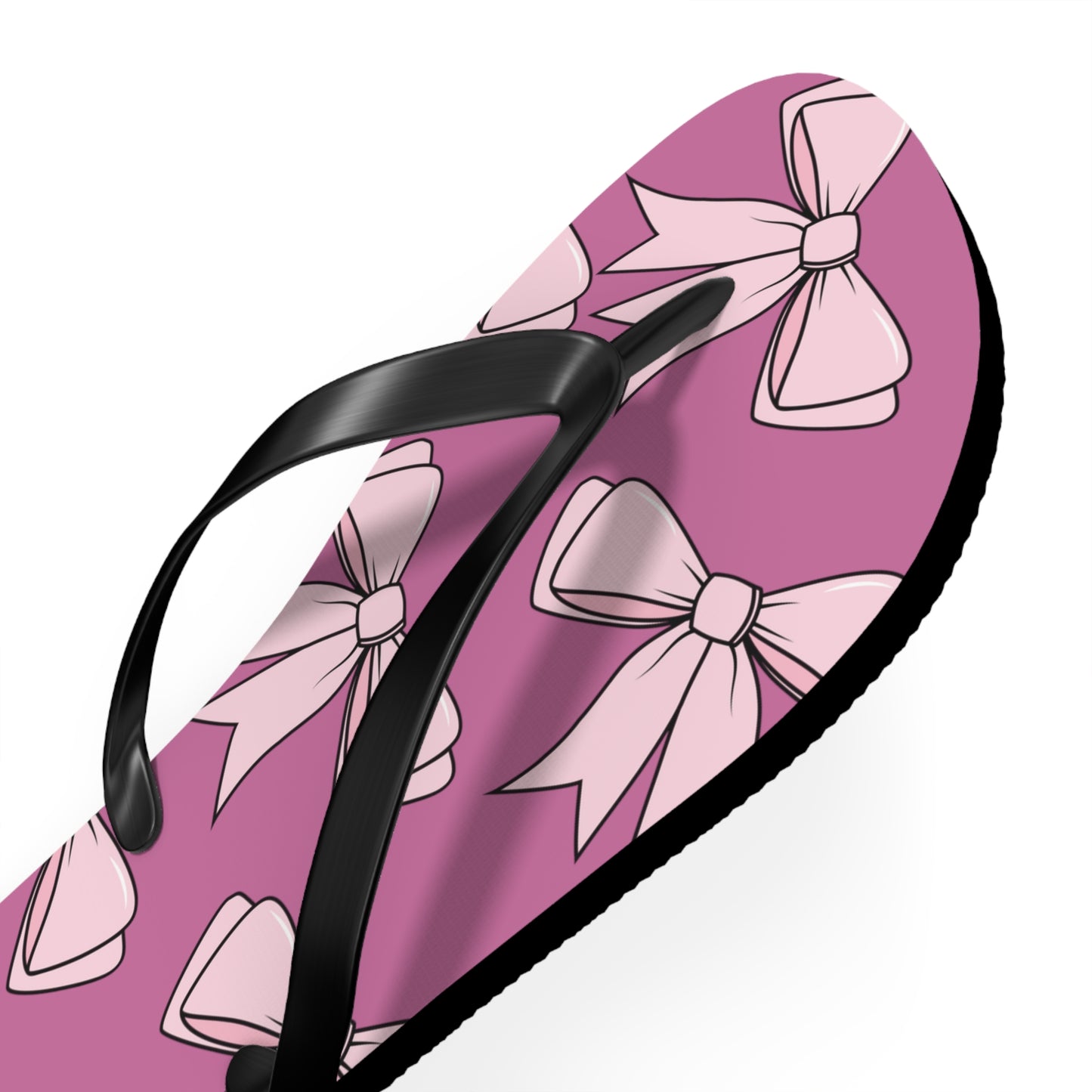 Pink Bow Flip Flops