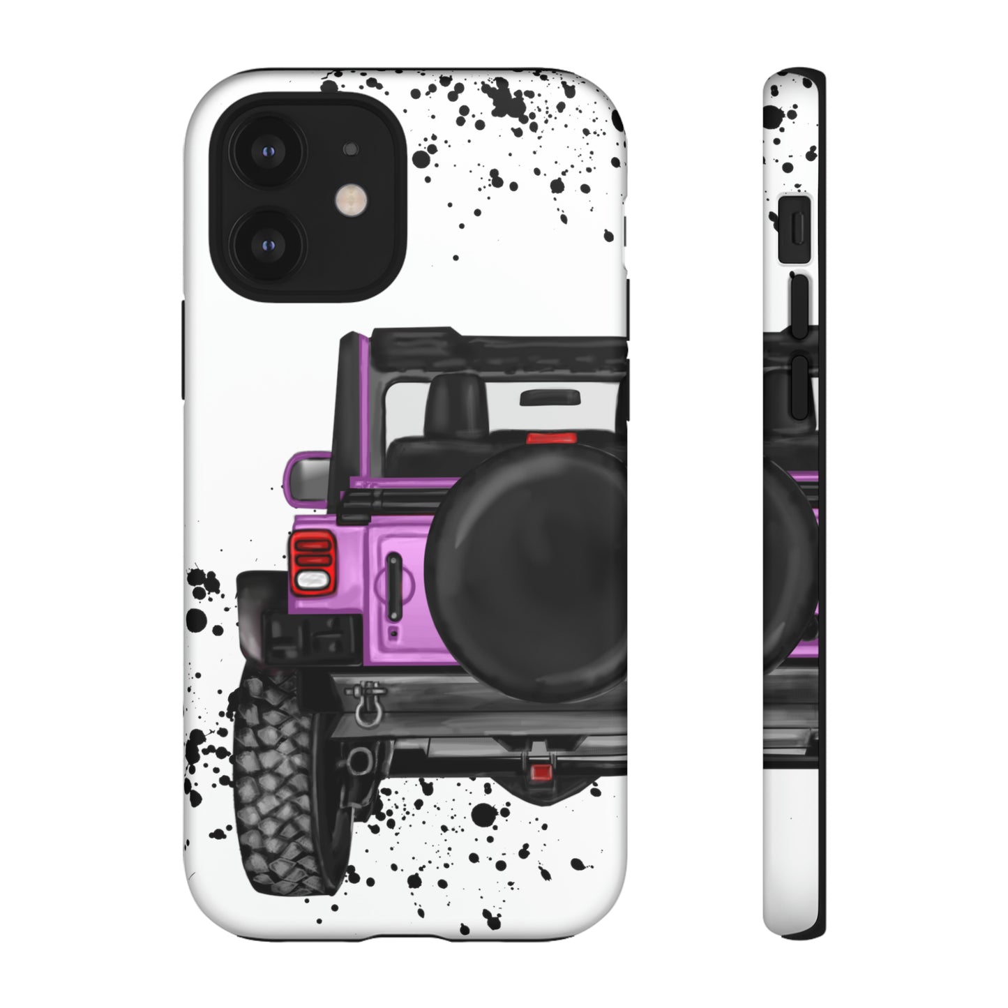 Off Road Life Charcoal Pink/Light Purple Protective Case for Iphone, Google and Samsung