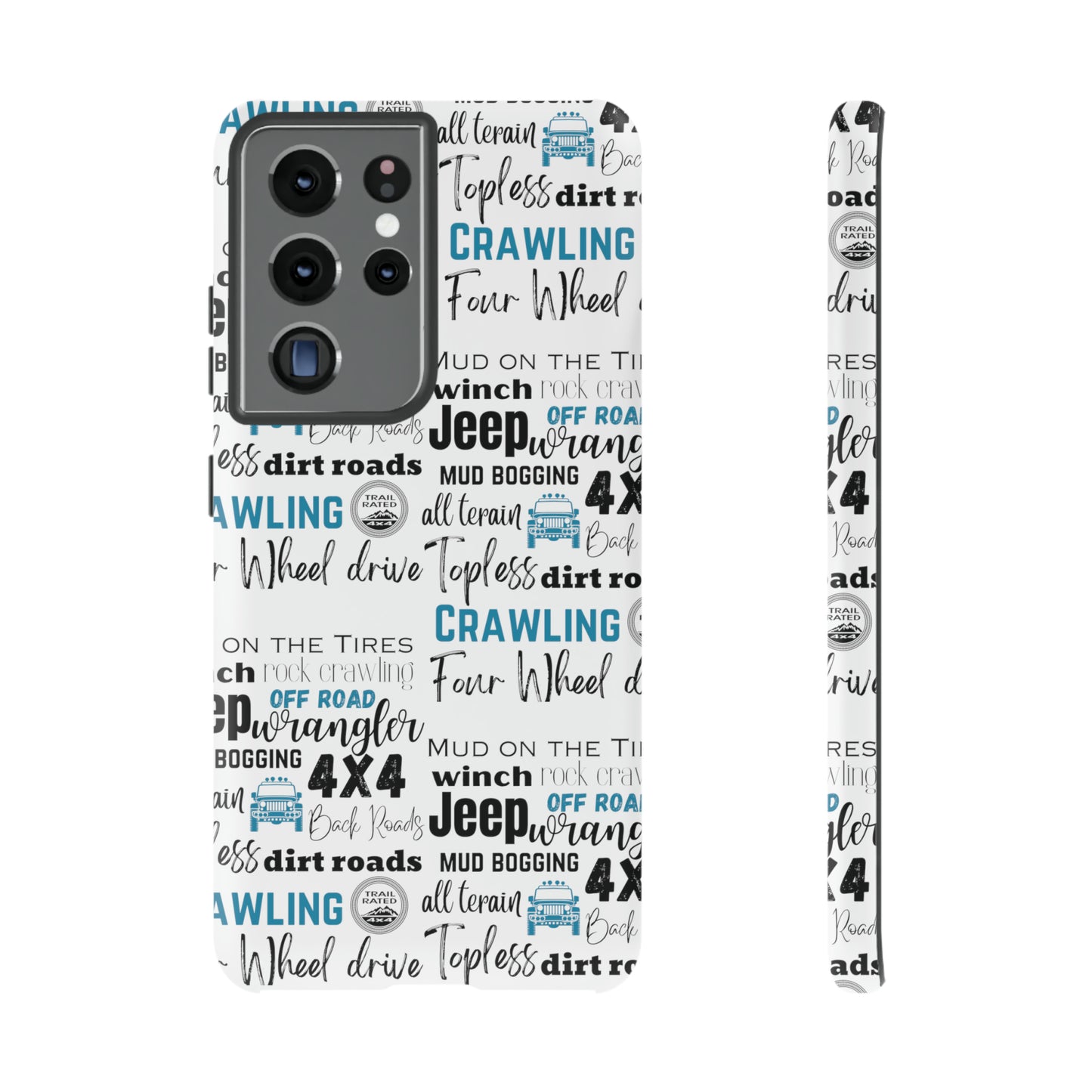 Off Road Subway Art Turquoise Protective Phone Case for Iphone, Samsung and Google Phones