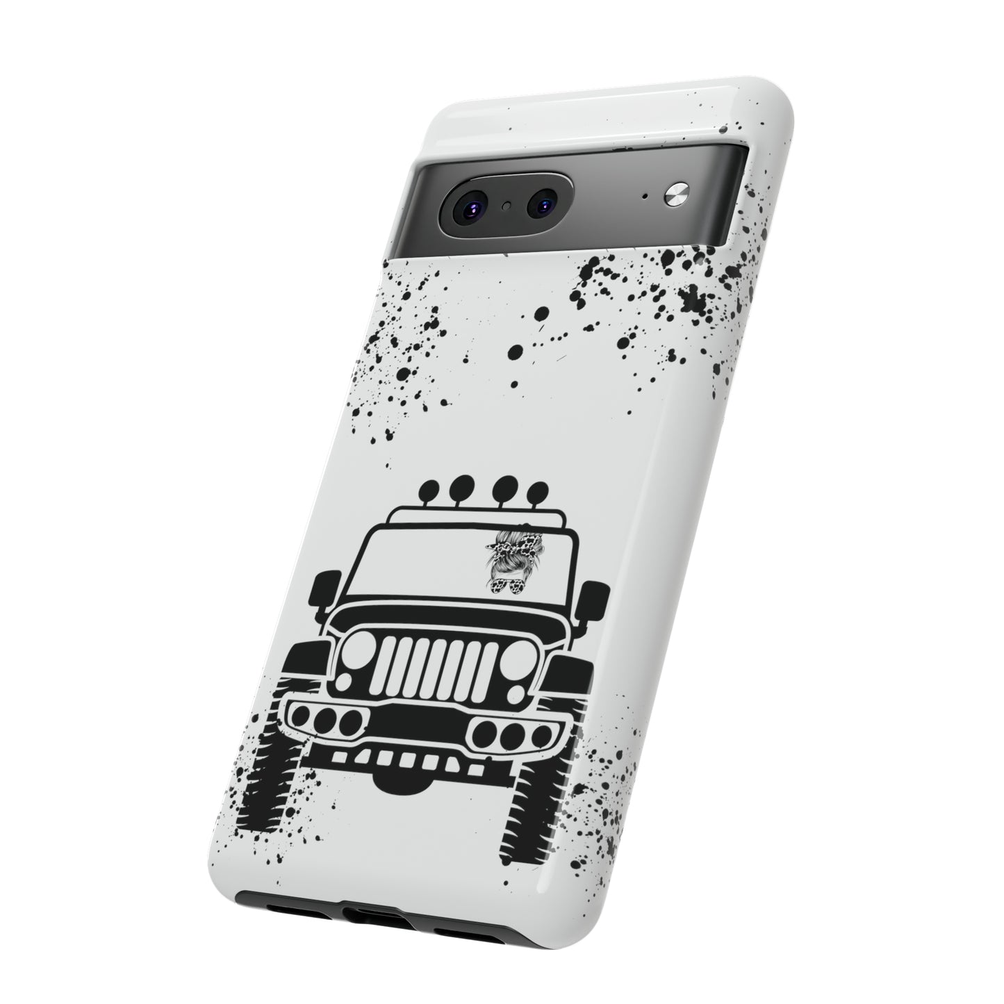 Off Road Girl Cow Print Shades Protective Phone Case for Iphone, Samsung and Google Phones