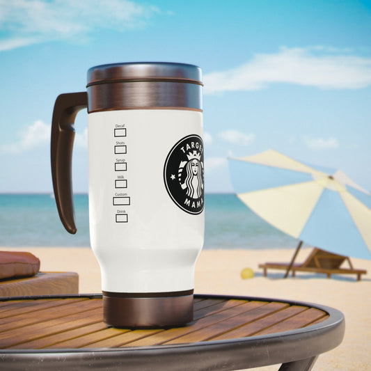 Shopping Coffee Mama Travel Mug with Handle, 14oz