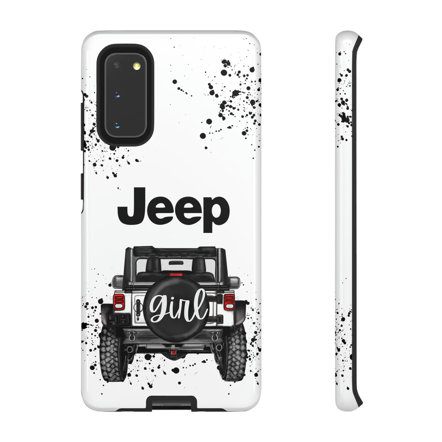 Off Road Girl White Protective Case for Iphone, Google and Samsung Phones