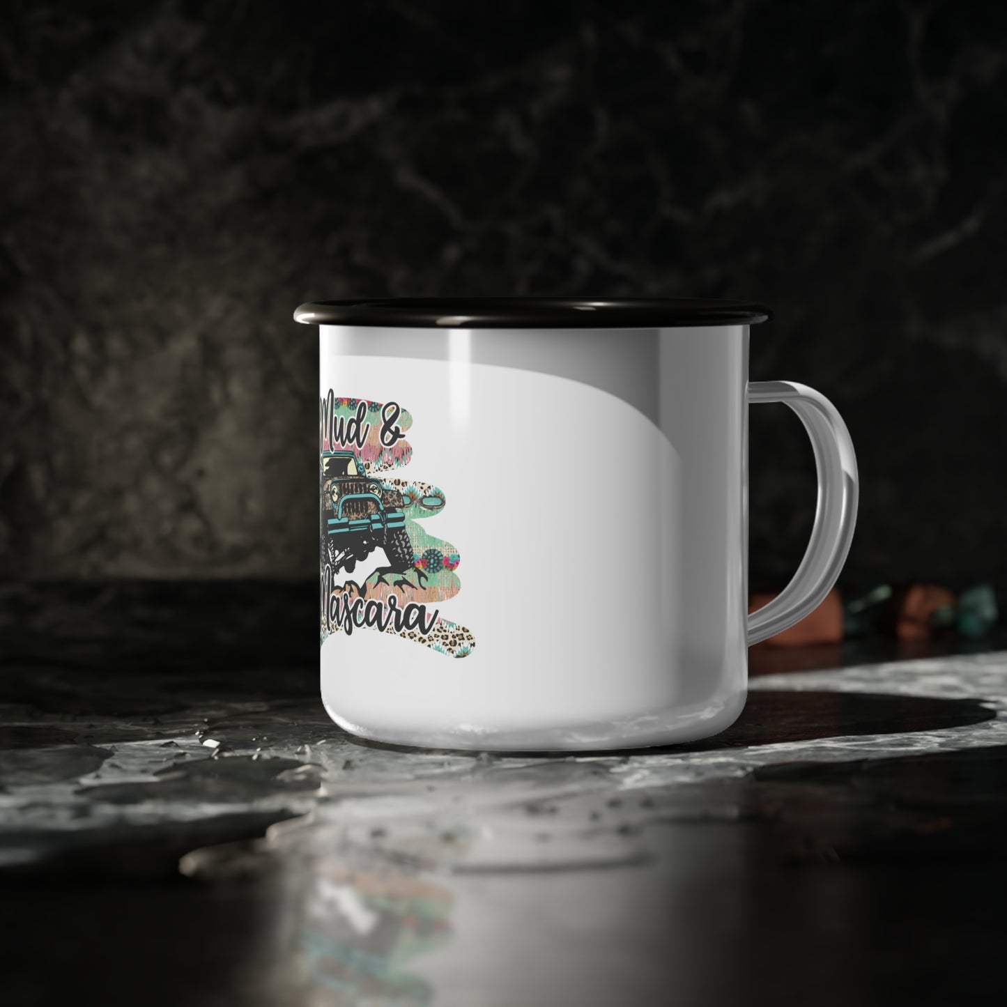 Mud and Mascara Off Road Lover Enamel Camp Cup