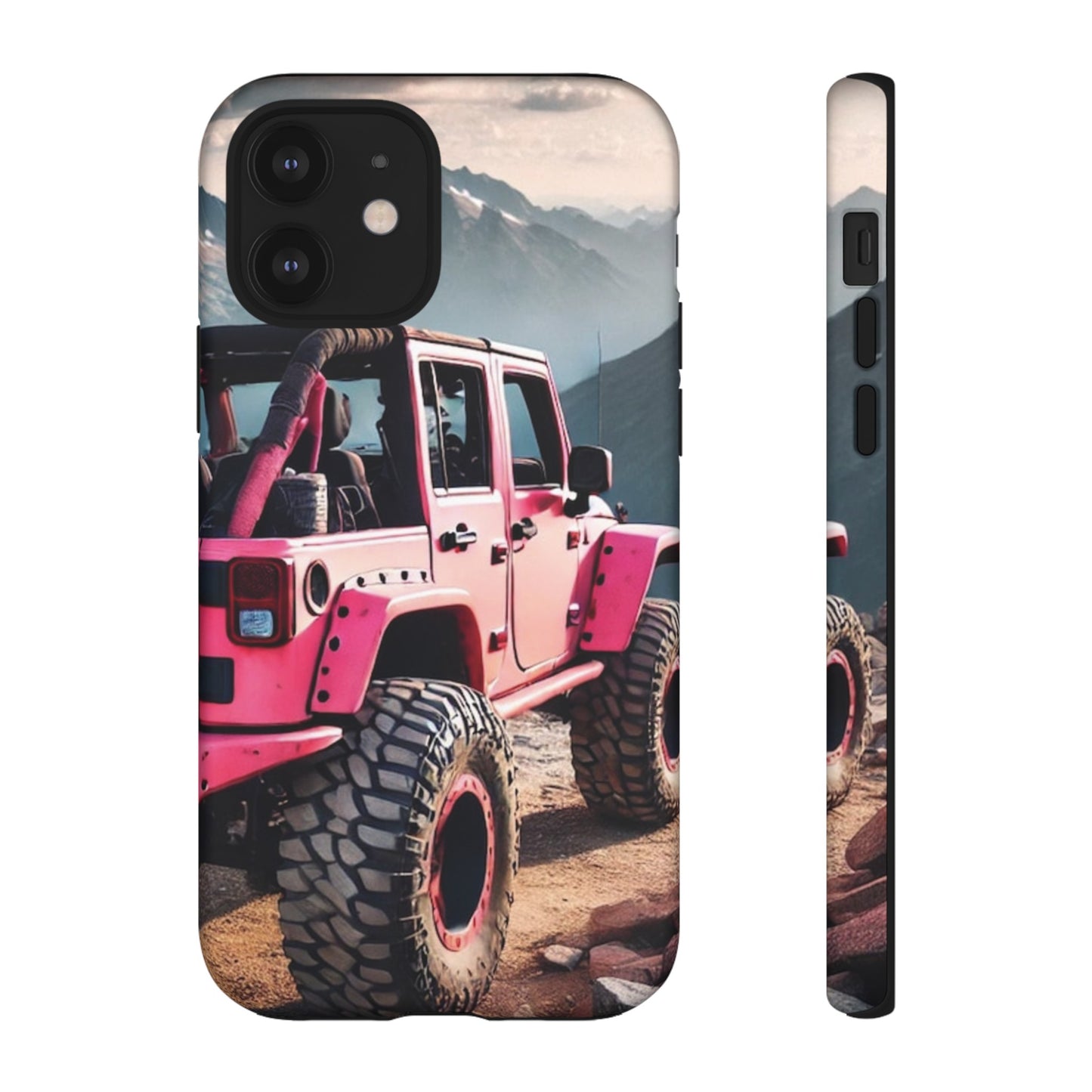 Pink Jeep Protective Phone Case