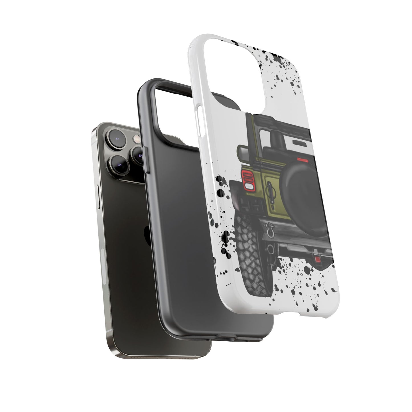 Off Road Life Army Green Protective Case for Iphone, Google and Samsung